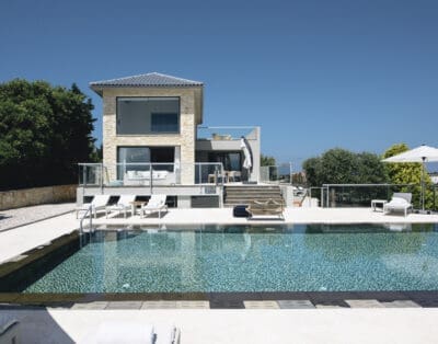 Athena Duo Front View Villa Greece