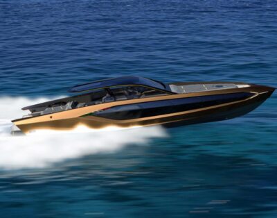 Automobili Lamborghini & The Italian Sea Group Unveil The Motor Yacht Tecnomar For Lamborghini 63