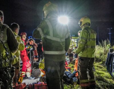 Heroes of Our Time 3: Great North Air Ambulance Service: Car Accident Rescue Training At Night