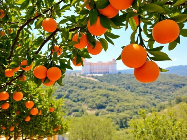 Les orangeraies et les voyages de luxe dans la vallée de Majorque