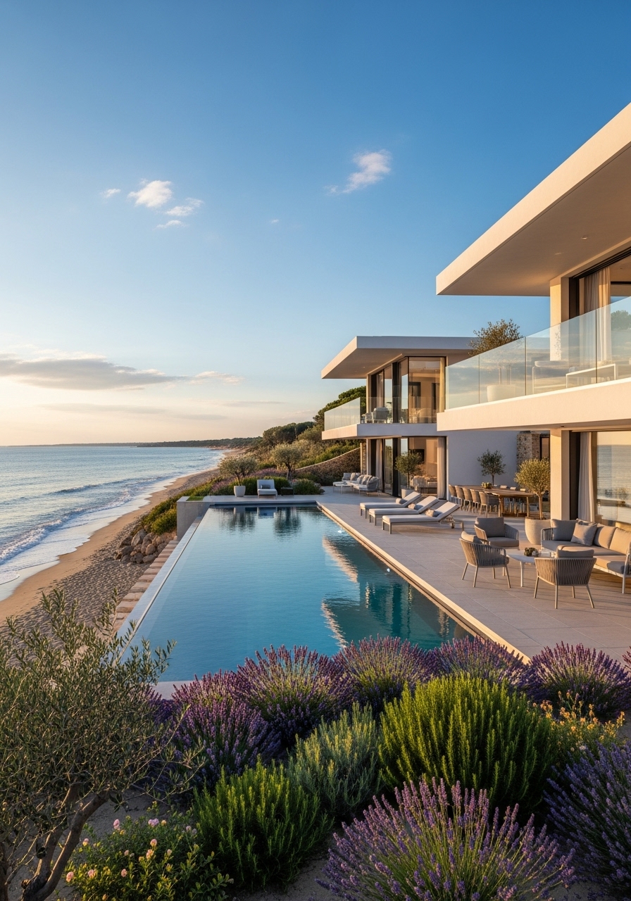 Luxury villa rental Provence France — private pool in lavender countryside
