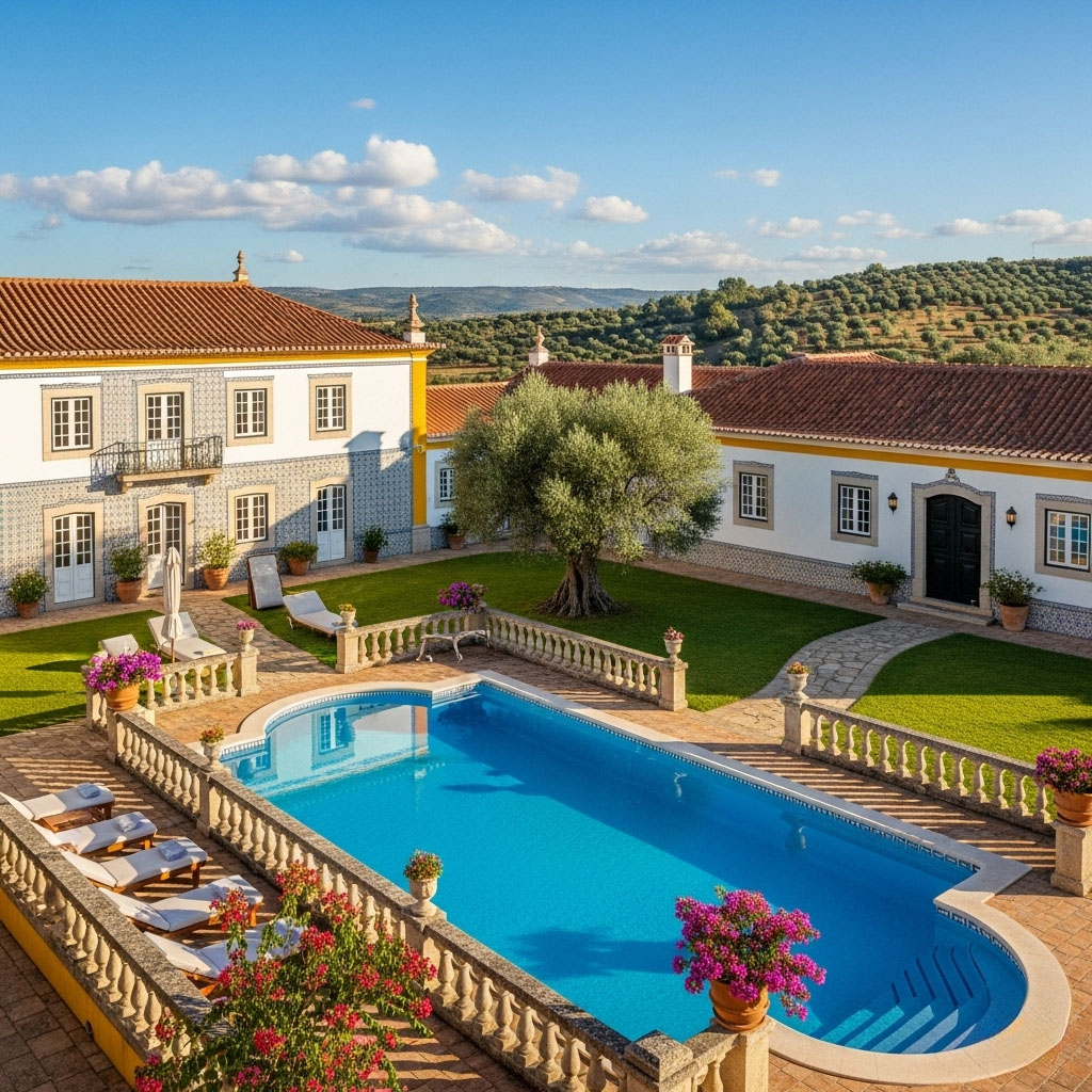 Portuguese luxury quinta rental — private pool Douro Valley estate