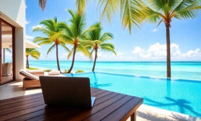 Troque o Escritório pelo Oceano: Seu Guia para um Workcation de Aluguel de Vila de Longo Prazo