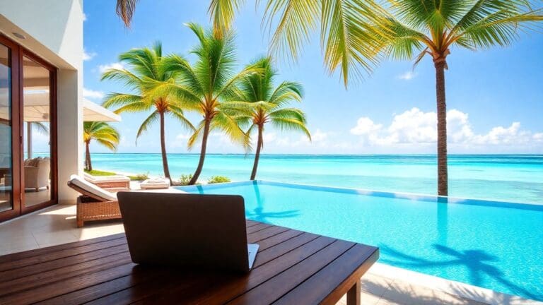 Cambia la oficina por el océano: Tu guía para unas vacaciones de trabajo con alquiler de villa a largo plazo