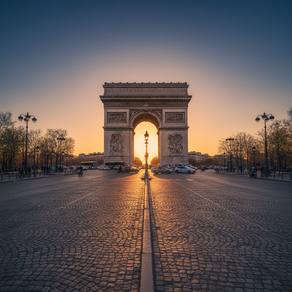 Arc de Triomphe Paris — luxury vacation rental city views