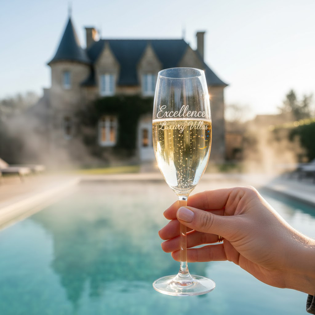 Luxury chateau rental Brittany France with private pool champagne