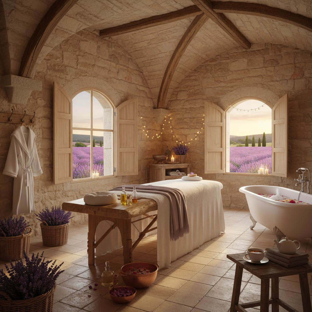Luxury spa facilities at Provence villa rental France
