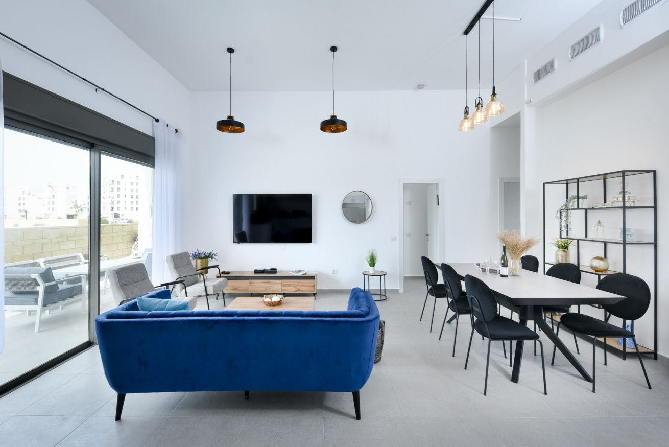 Apartment Galil Achziv: 4-Bedroom Luxury Apartment with Seaview, Israel Holiday