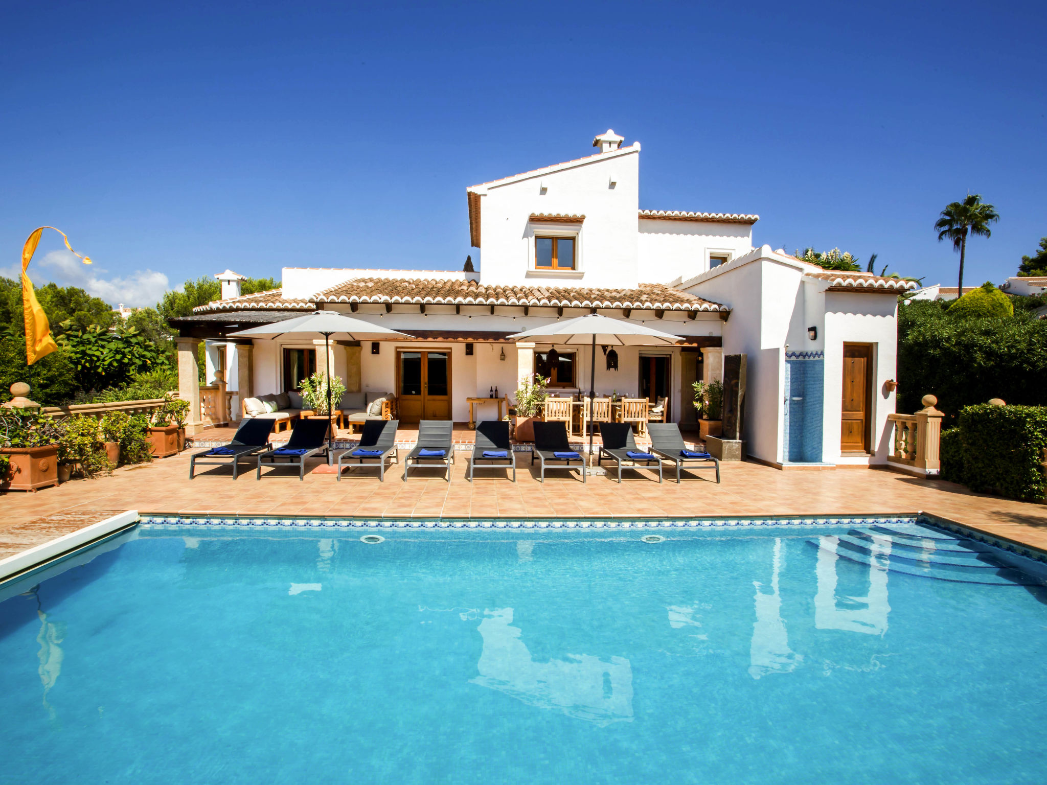 Casa Capeó Jávea: Stunning 4-Bedroom Mountain View Villa with Private Heated Pool and Modern Amenities in Spain