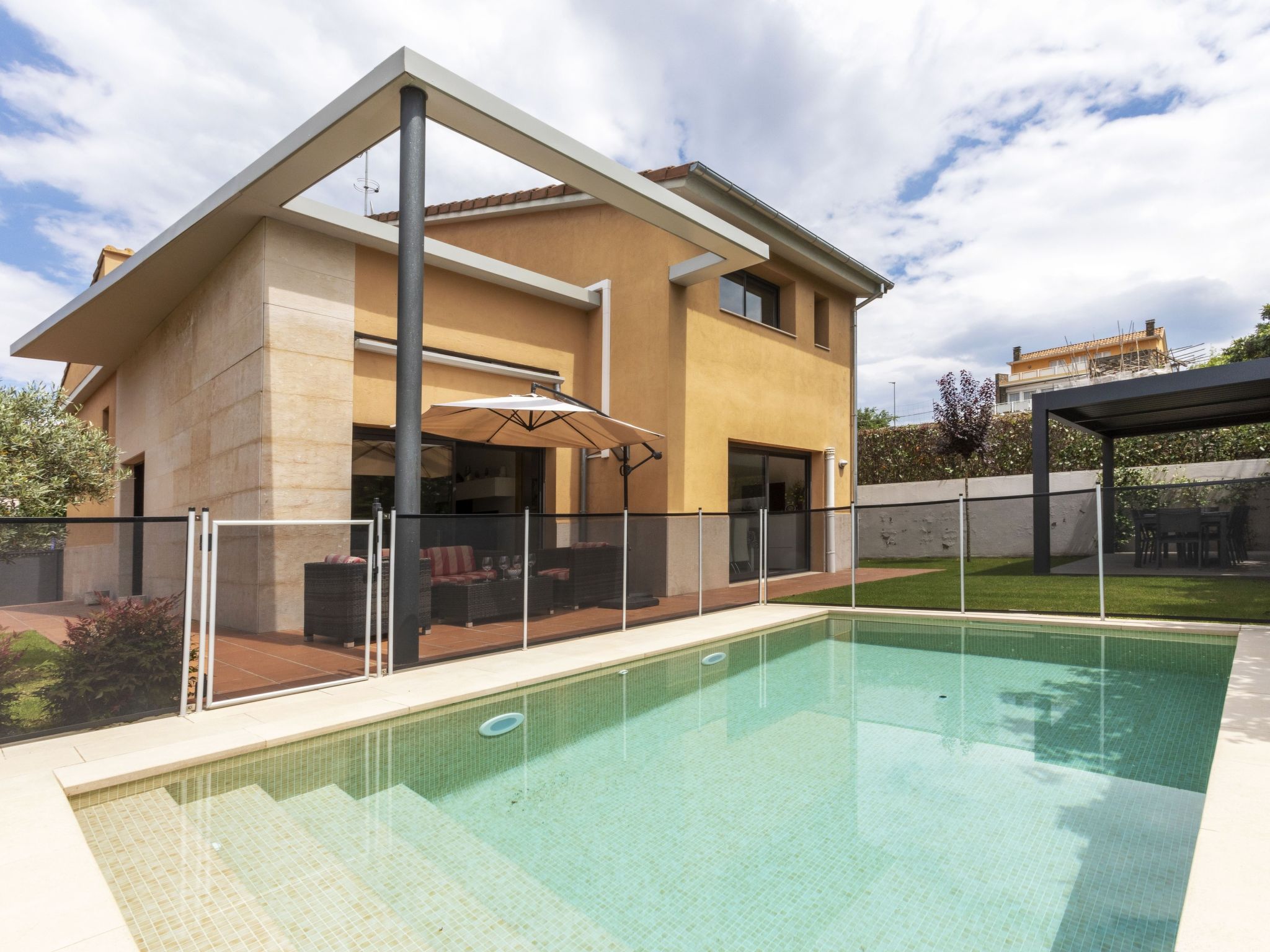 Casa Fageda Olot: Spacious Four-Bedroom Modern Holiday Home with Private Pool and Mountain Views in Catalonia