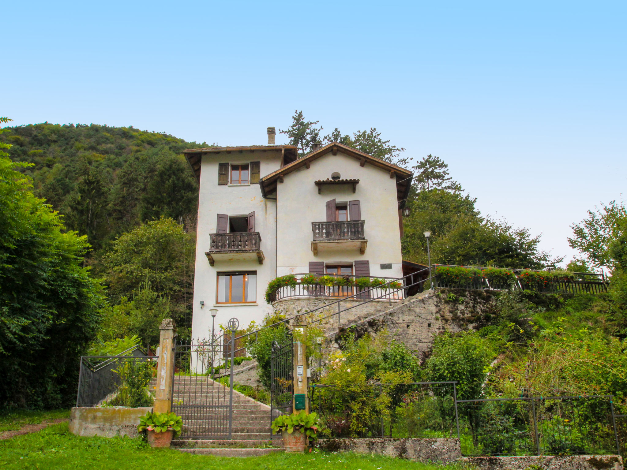 Casa Pieve Ledro: Historic 6-Bedroom Lakeside Villa with Mountain Views and Garden Terrace in Lago di Ledro Italy
