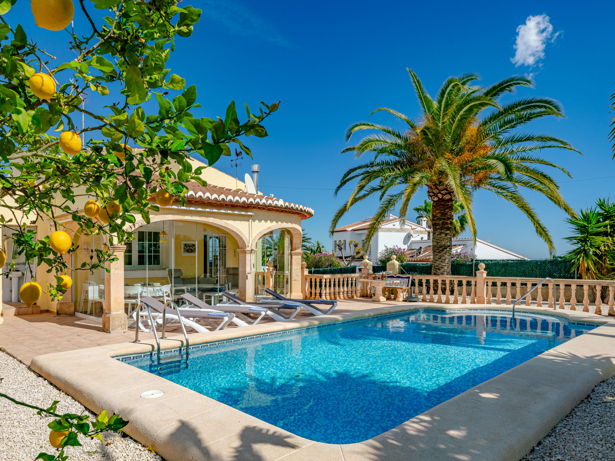 Casa Poniente Jávea: Stunning 3-Bedroom Mediterranean Villa with Private Pool and Sea Views in Costa Blanca Spain