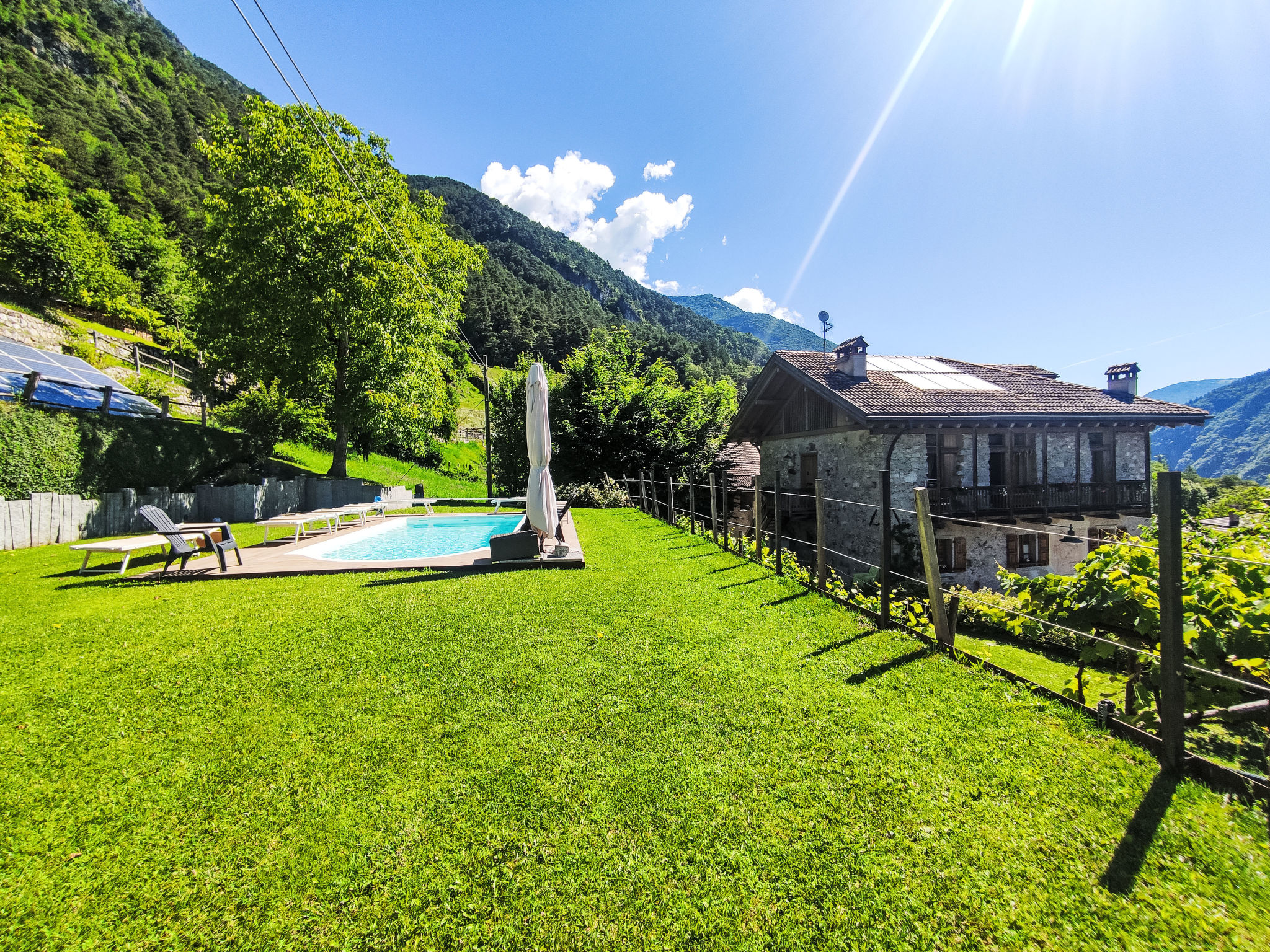 Casa Tre Stenico: Stunning 4-Bedroom Farmhouse with Private Pool and Mountain Views in Trentino Italian Alps