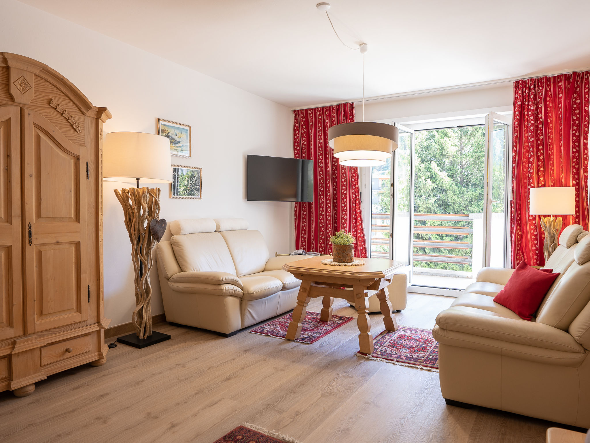 Chalet Engadiner St. Moritz: Premium 2-Bedroom Alpine Apartment with Mountain Views and Ski Access in Switzerland