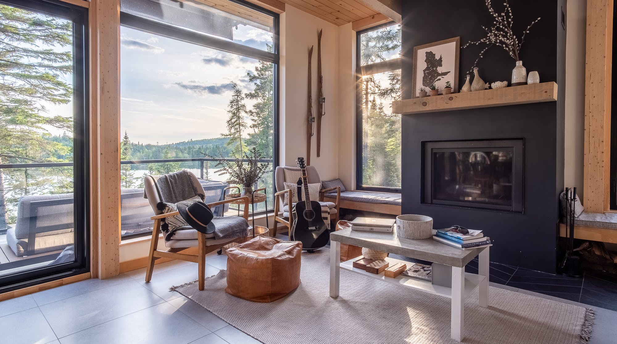 Chalet Érable Laurentides: 4-Bedroom Luxury Apartment with Lake Access, Laurentides
