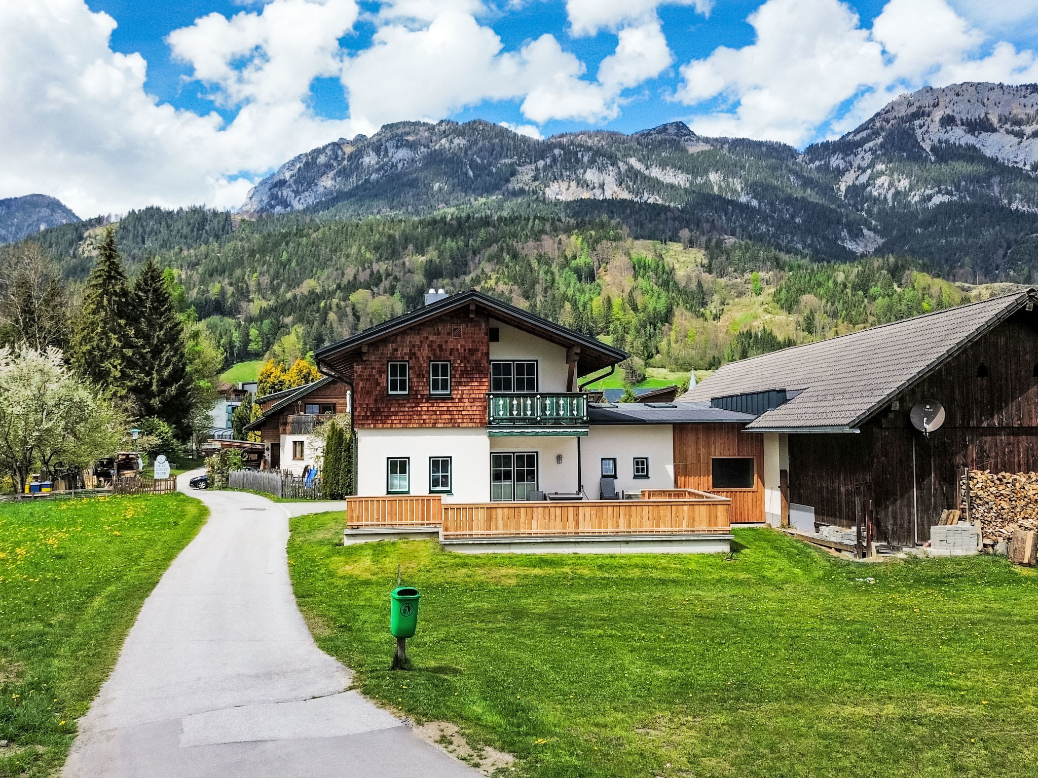 Chalet Föhn Haus: Modern 4-Bedroom Alpine Chalet with Mountain Views and Tennis Courts in Austrian Ennstal Valley