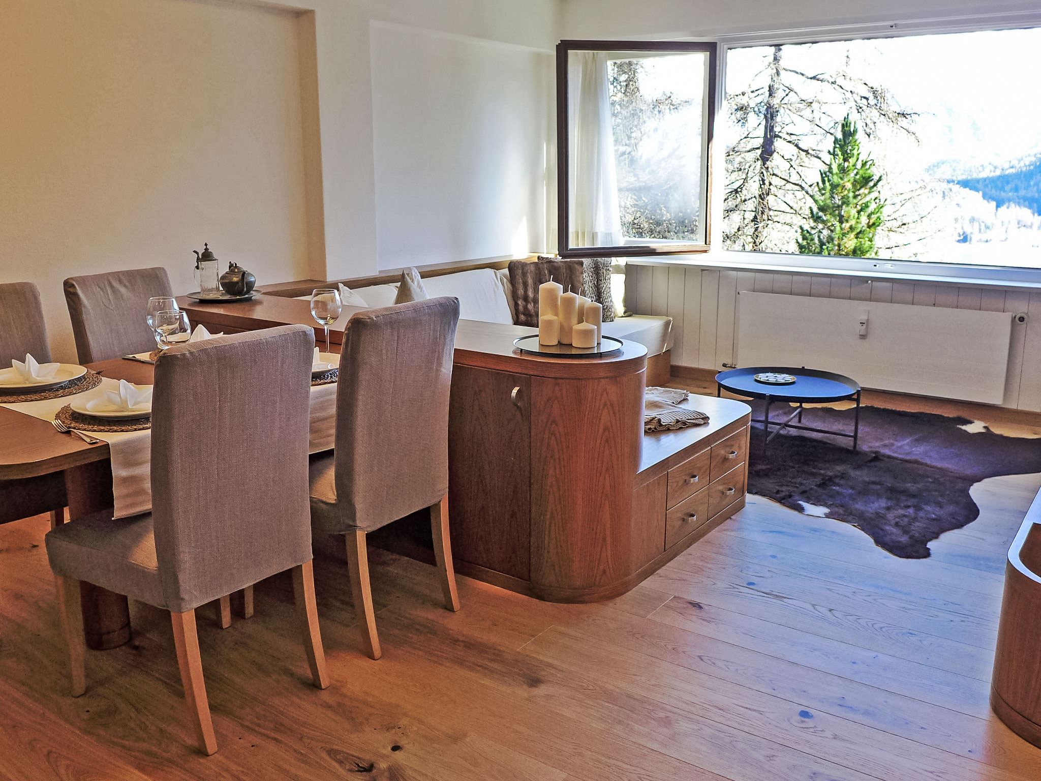 Chalet Lej St. Moritz: Premium 2-Bedroom Alpine Apartment with Mountain Views and Ski Access in St. Moritz Switzerland