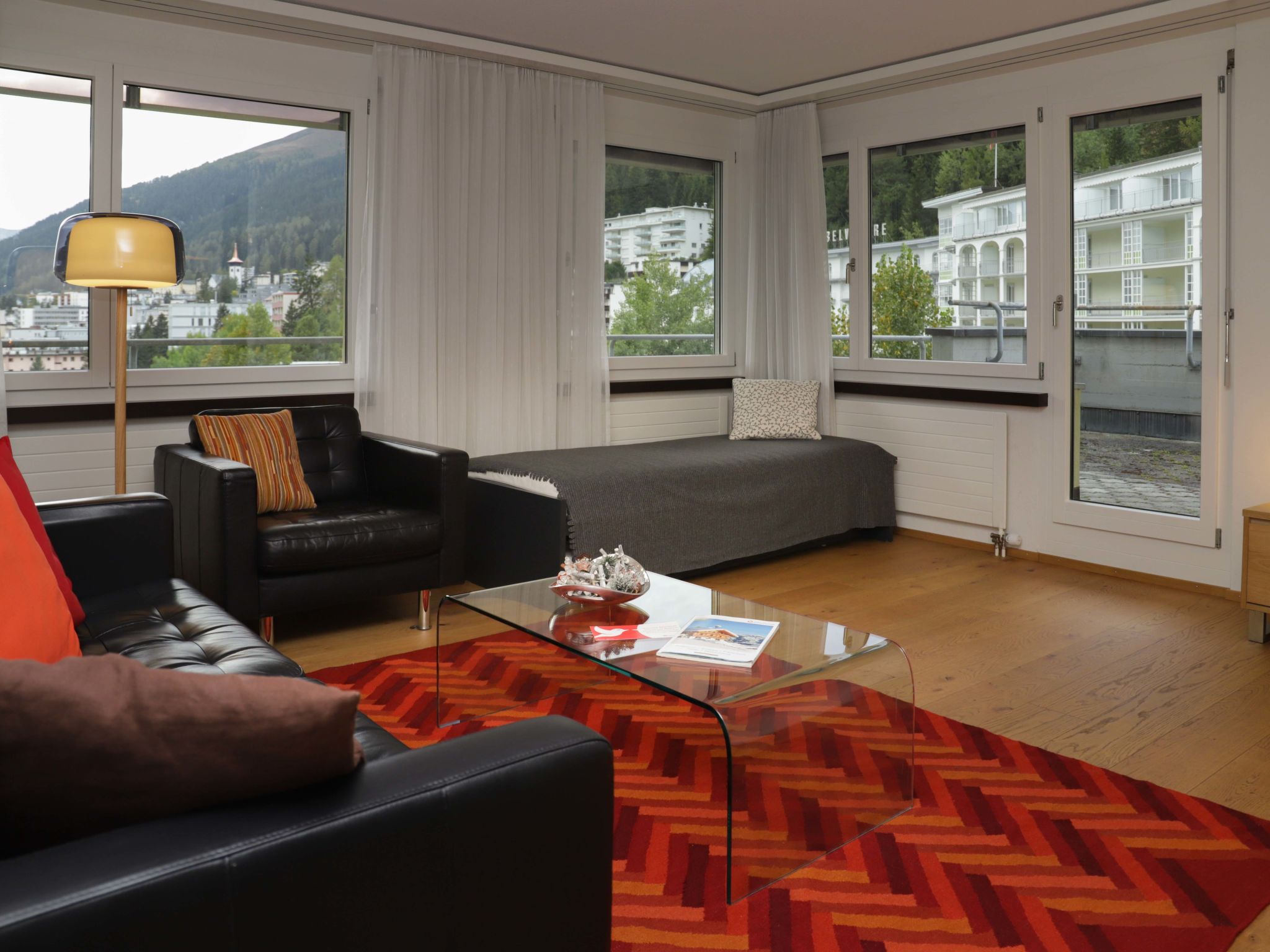 Chalet Platzspitz Davos: Modern 1-Bedroom Mountain Apartment with Panoramic Alpine Views in Central Davos Switzerland