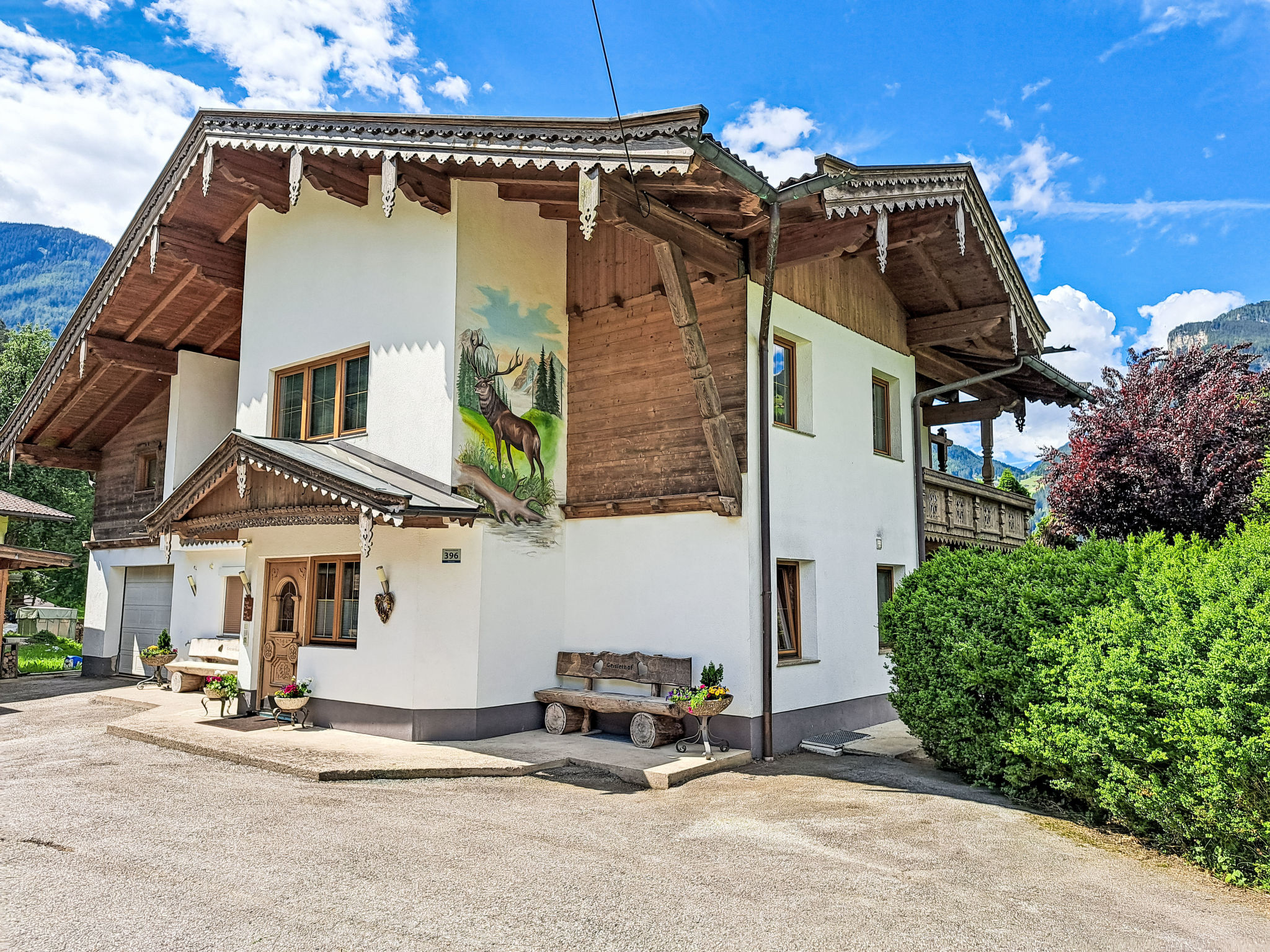 Chalet Ramsau Mayrhofen: Spacious 3-Bedroom Alpine Retreat with Mountain Views and Modern Amenities in Zillertal Valley Austria