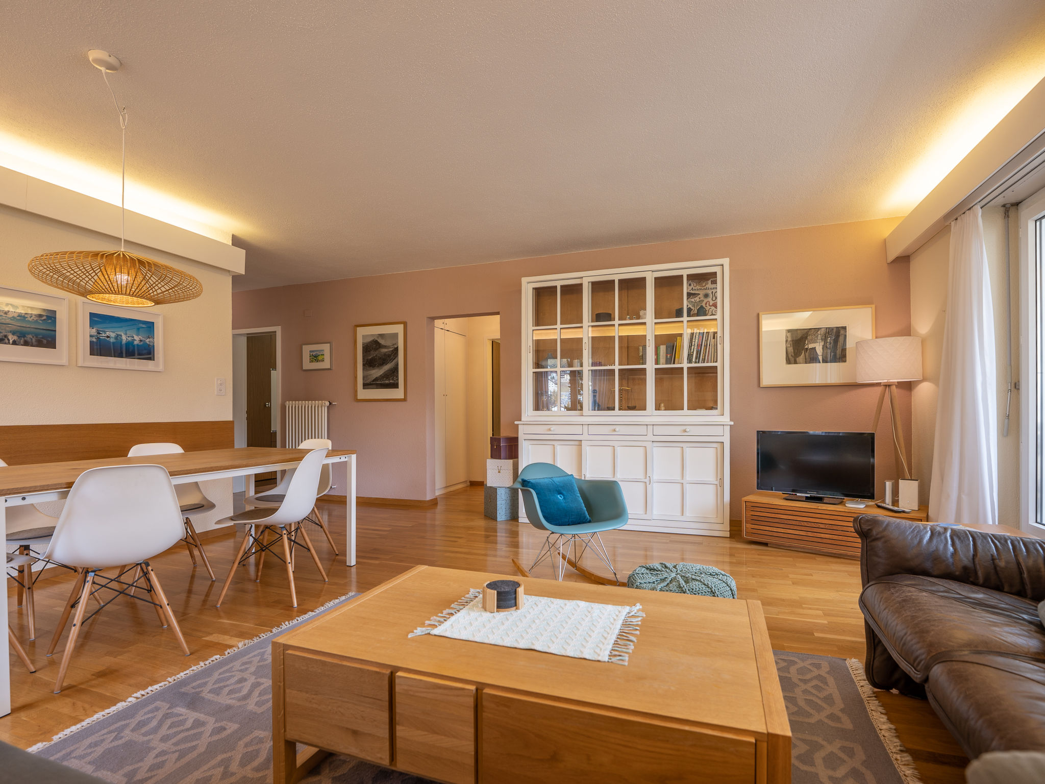 Chalet Segantini St. Moritz: Contemporary 2-Bedroom Lake View Apartment with Mountain Panorama in Swiss Alpine Resort