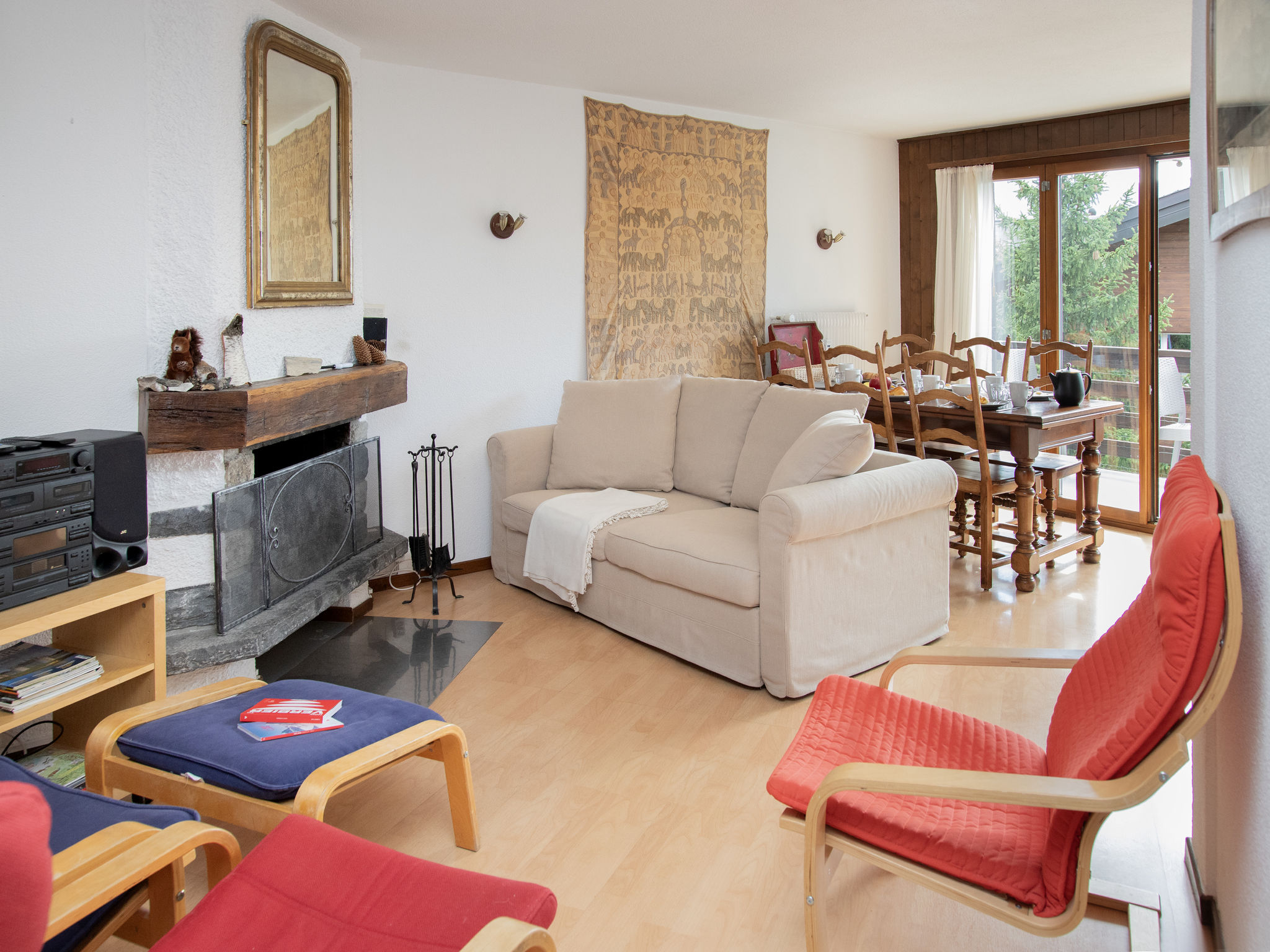 Chalet Tortin Verbier: Stunning 3-Bedroom Mountain Apartment with Fireplace and Alpine Views in Verbier Switzerland