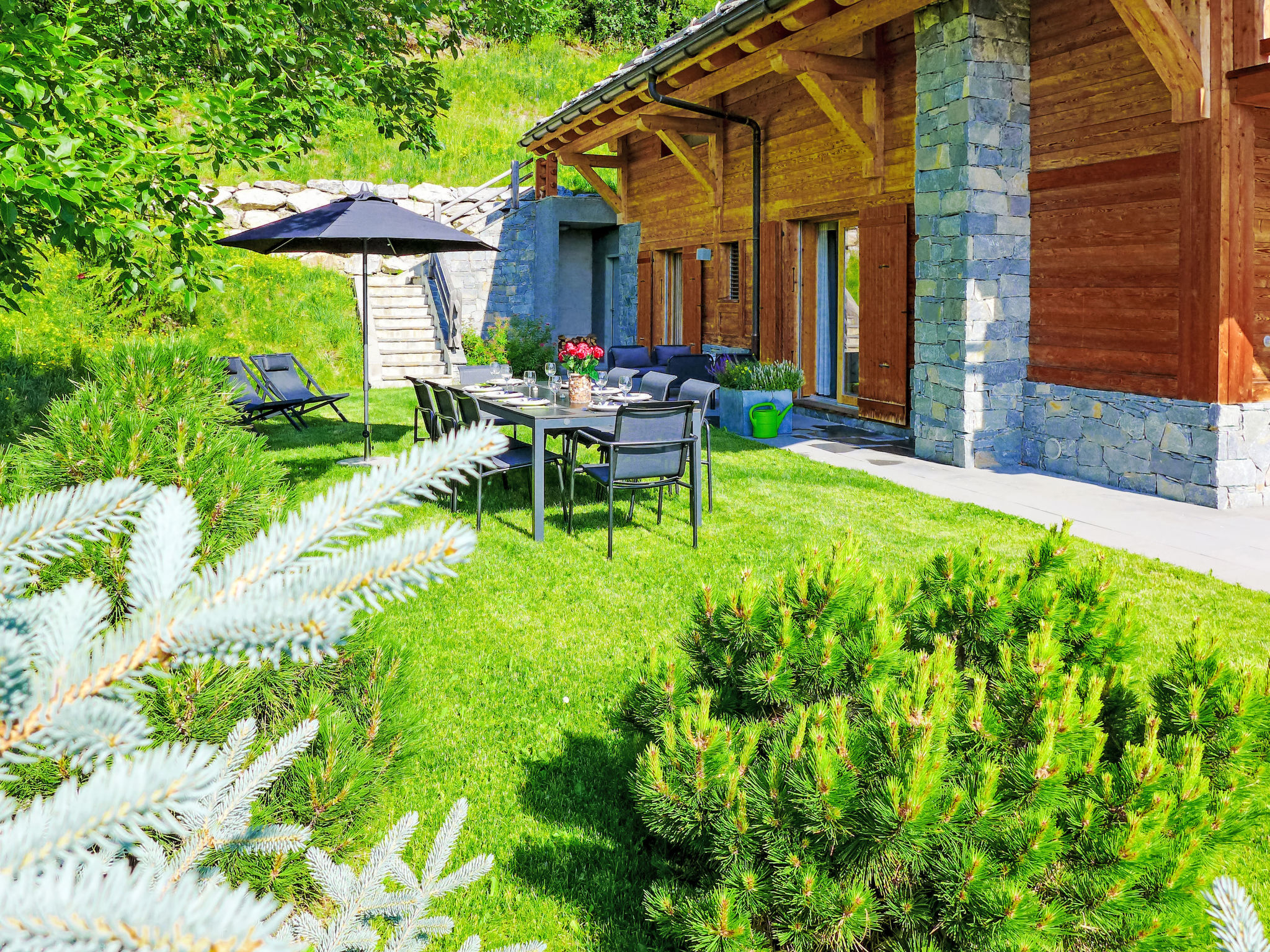 Chalet Violettes Crans-Montana: Luxury 3-Bedroom Alpine Retreat with Mountain Views and Ski Access in Swiss Resort