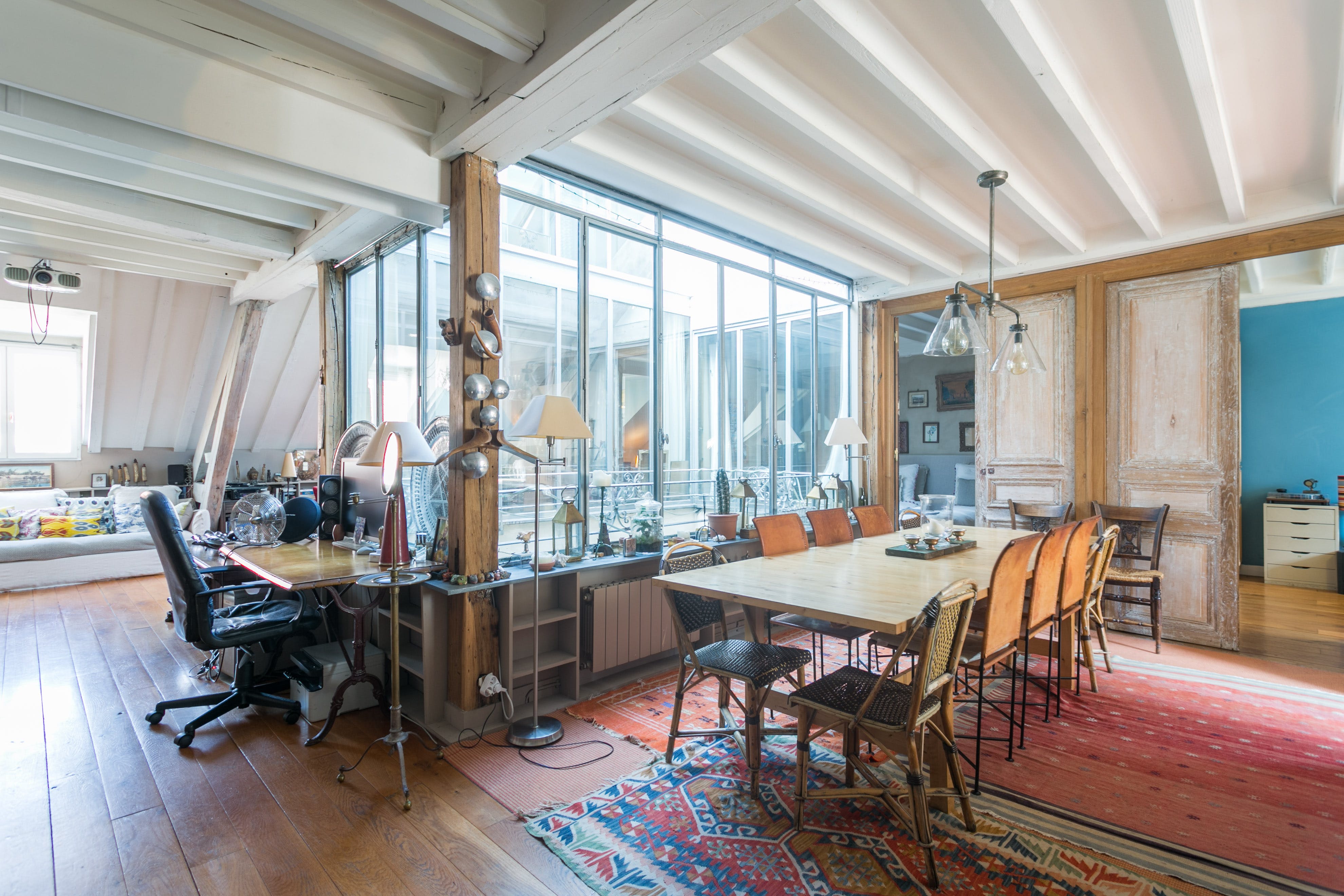 Château Charonne Paris: Spacious 5-Bedroom Luxury Apartment with Air-Con, Bastille – Bercy