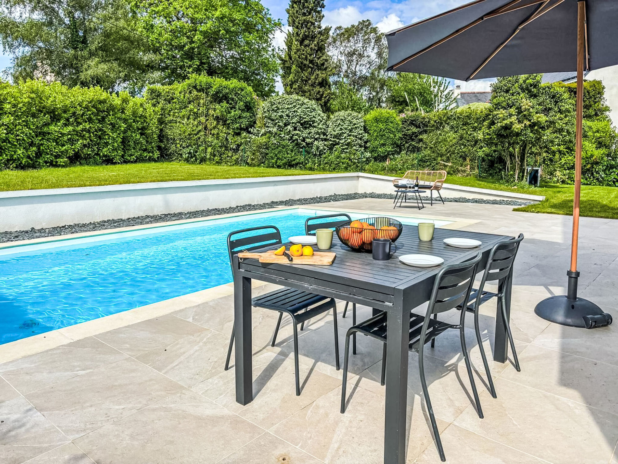 Chateau Morbihan Baden: Luxury Four-Bedroom Chateau with Heated Private Pool and Sea Access in Baden France