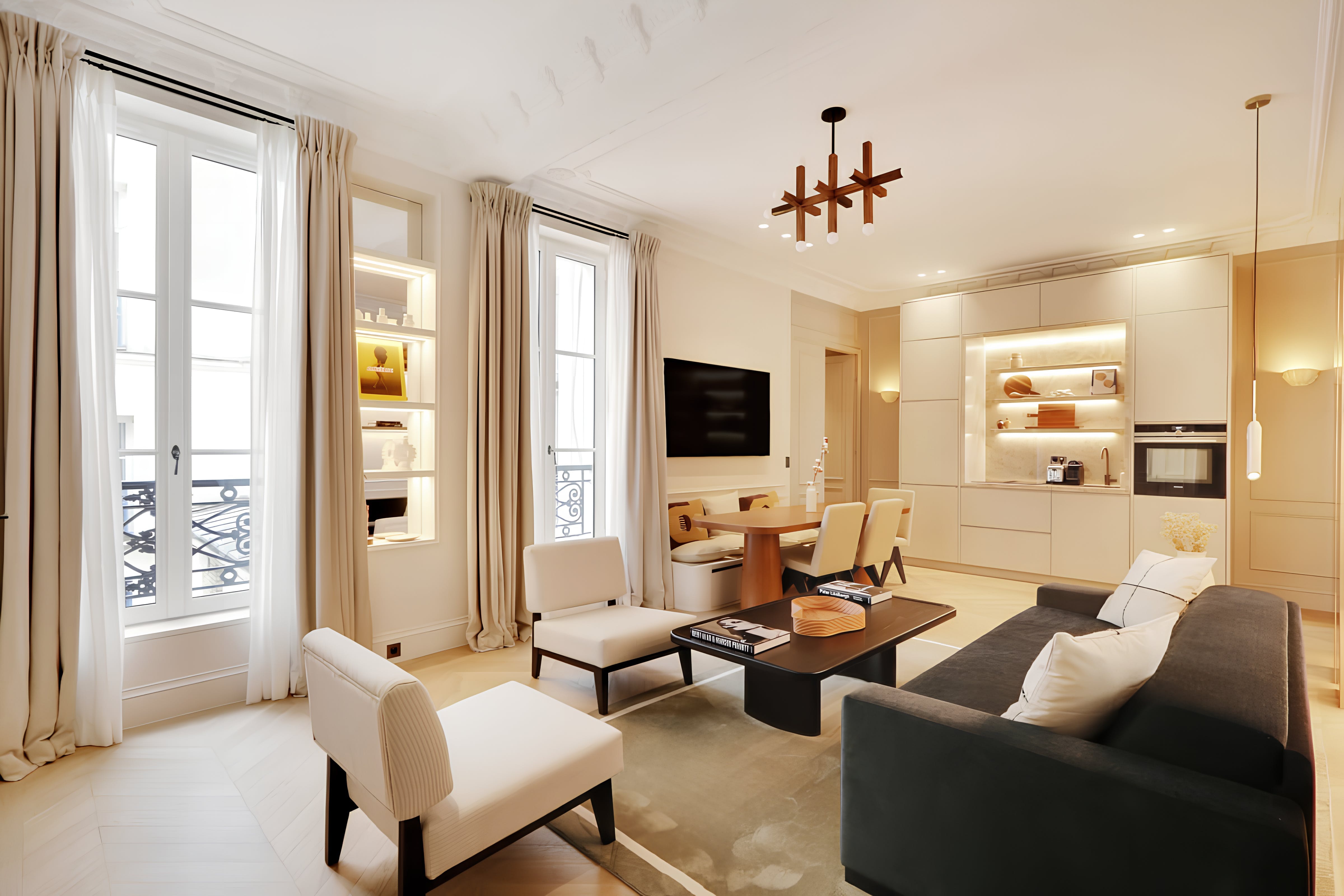 Château Rivoli Paris: Elegant 3-Bedroom Apartment with Family-Friendly Features, Louvre – Palais Royal