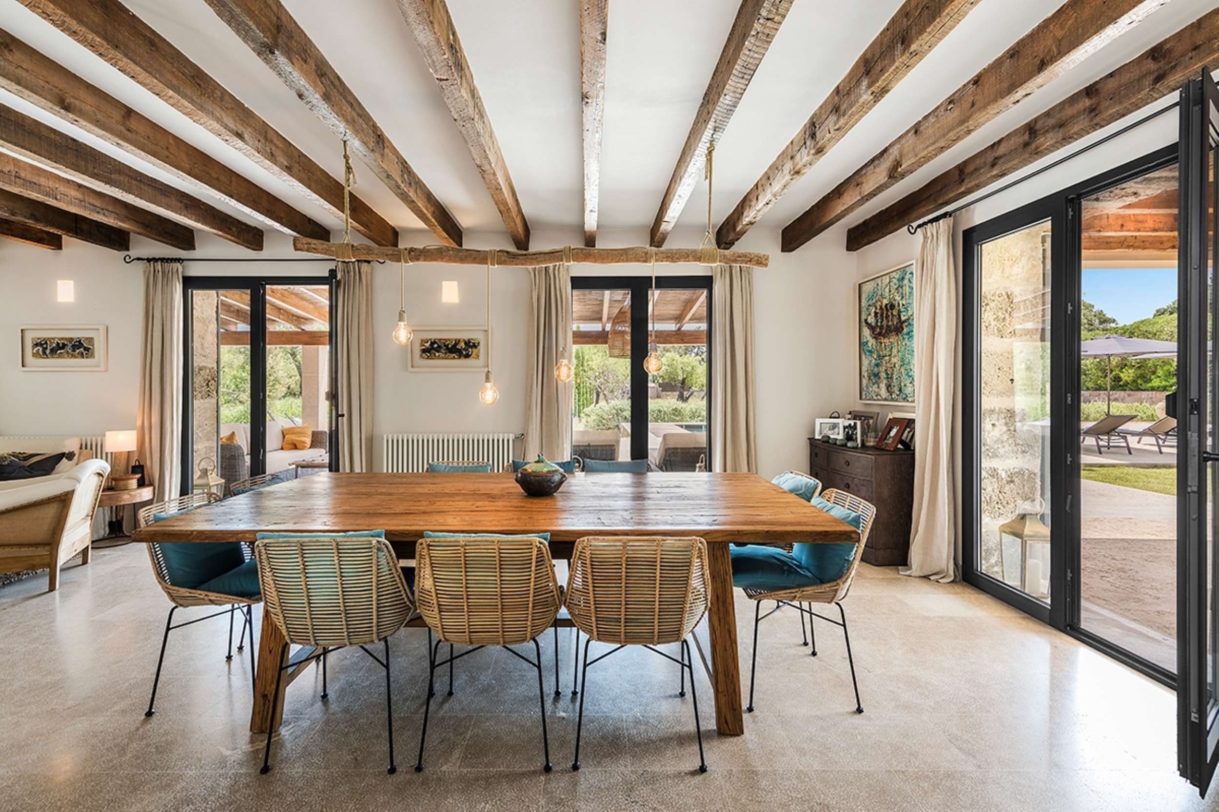 Finca Puig Pollença Pollença: Charming 4-Bedroom Finca with Private Pool and Sea Views, Pollença