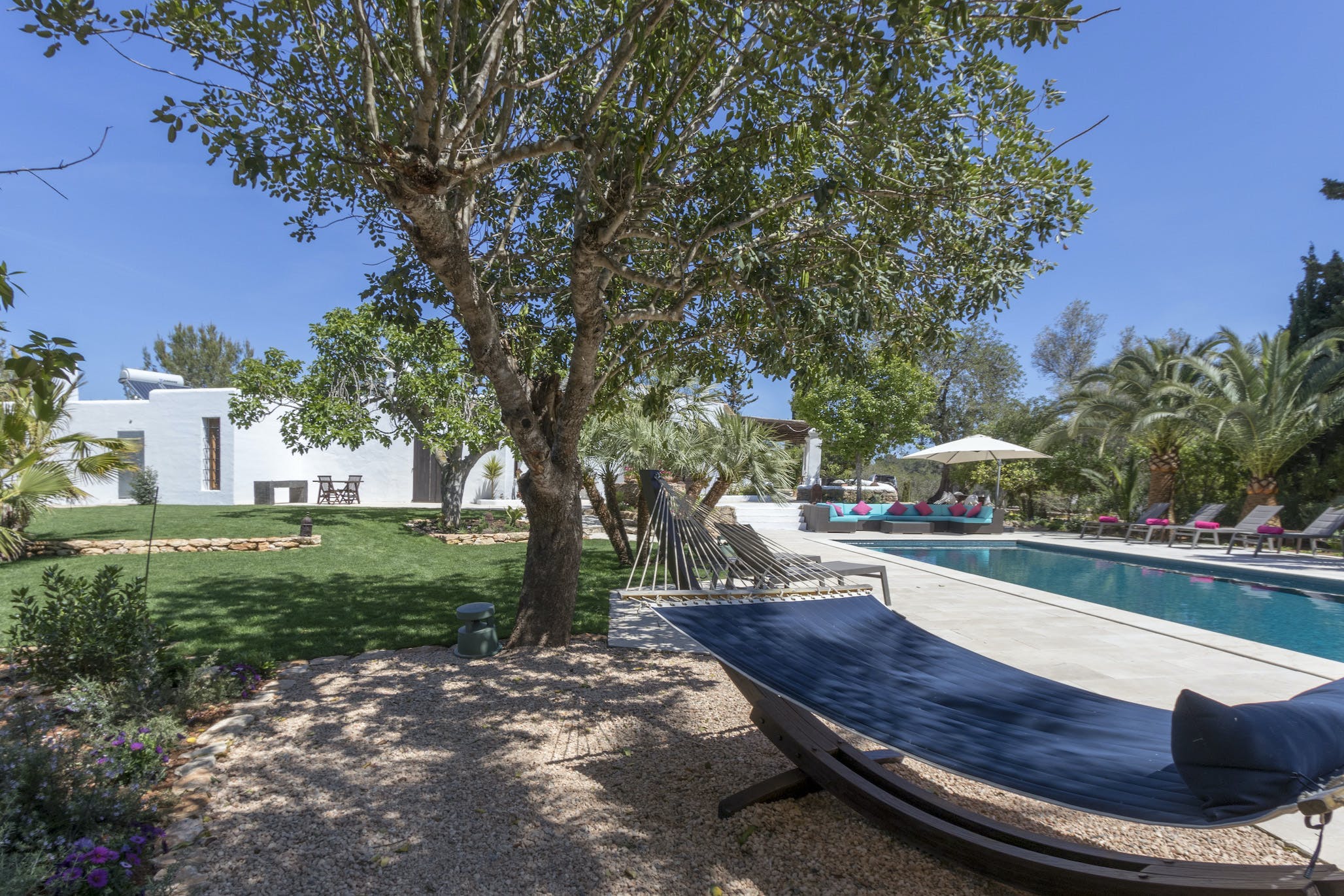 Finca Sabina SanLorenzo: Luxury 4-Bedroom Apartment with Seaview and Pool, North Ibiza