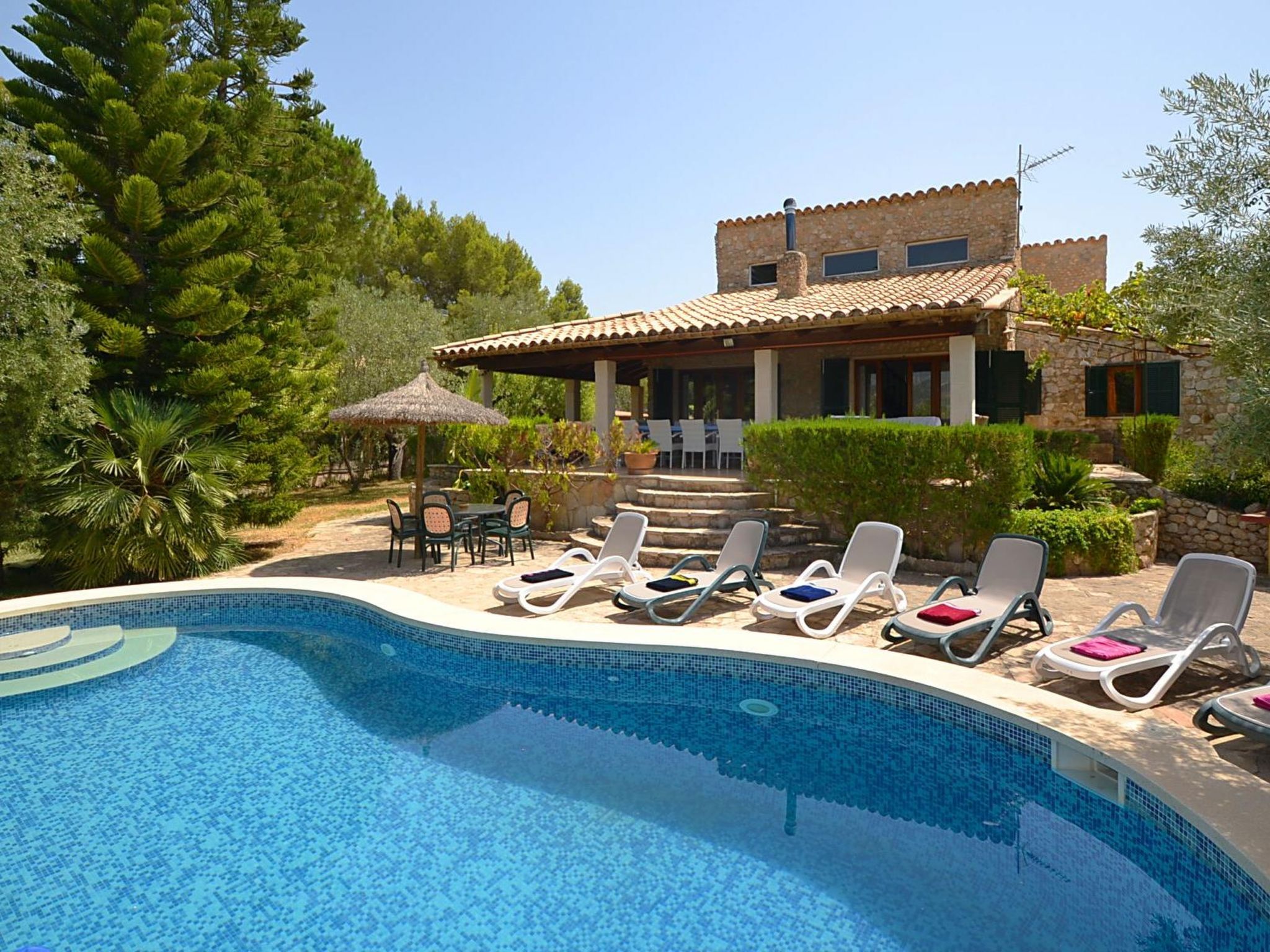 Finca Tramuntana Mancor: Stunning 3-Bedroom Mountain Villa with Private Pool and Garden in Mallorca Spain