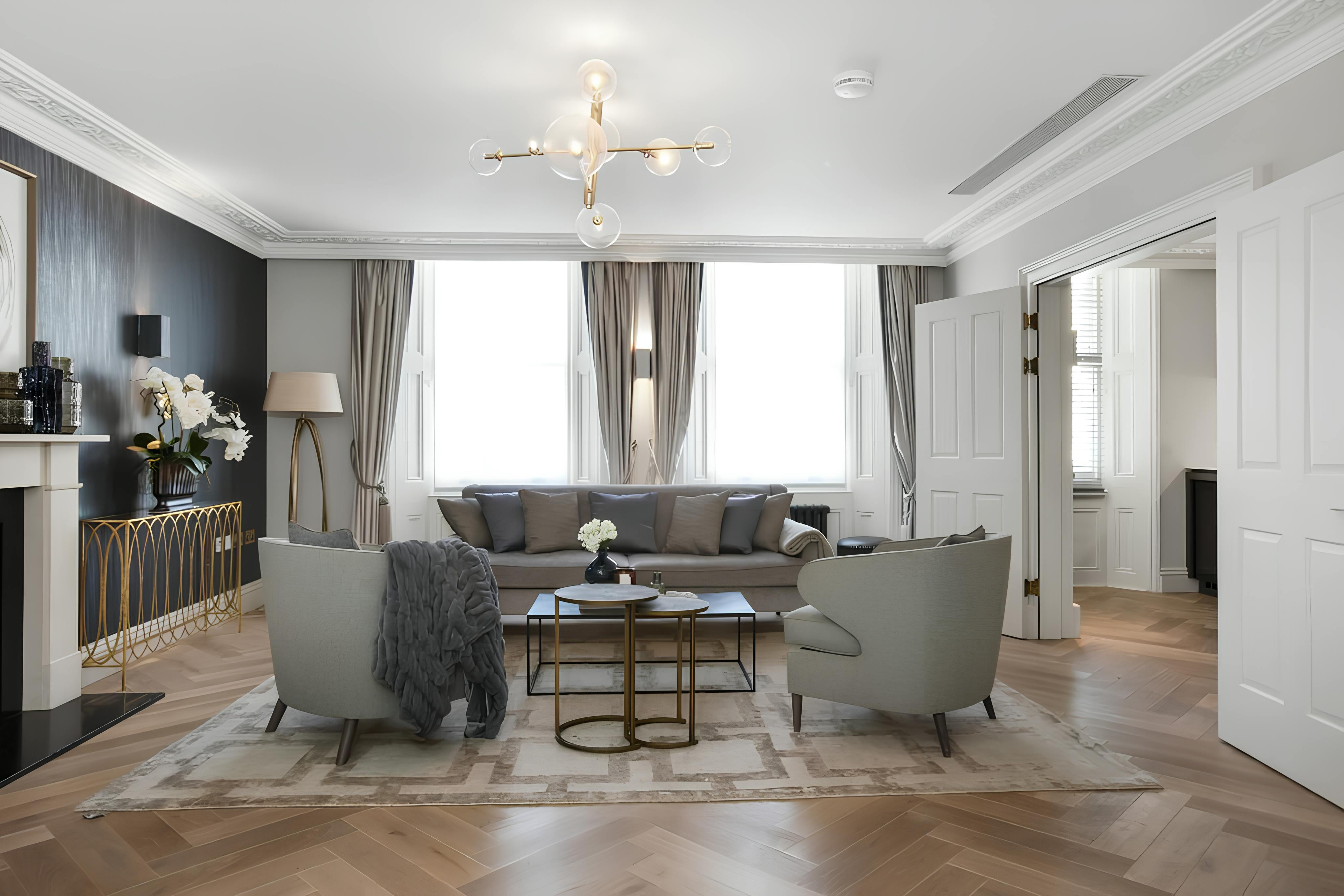 House Lancaster Bayswater Bayswater 2: Elegant 3-Bedroom Townhouse with Air-Con, Bayswater London