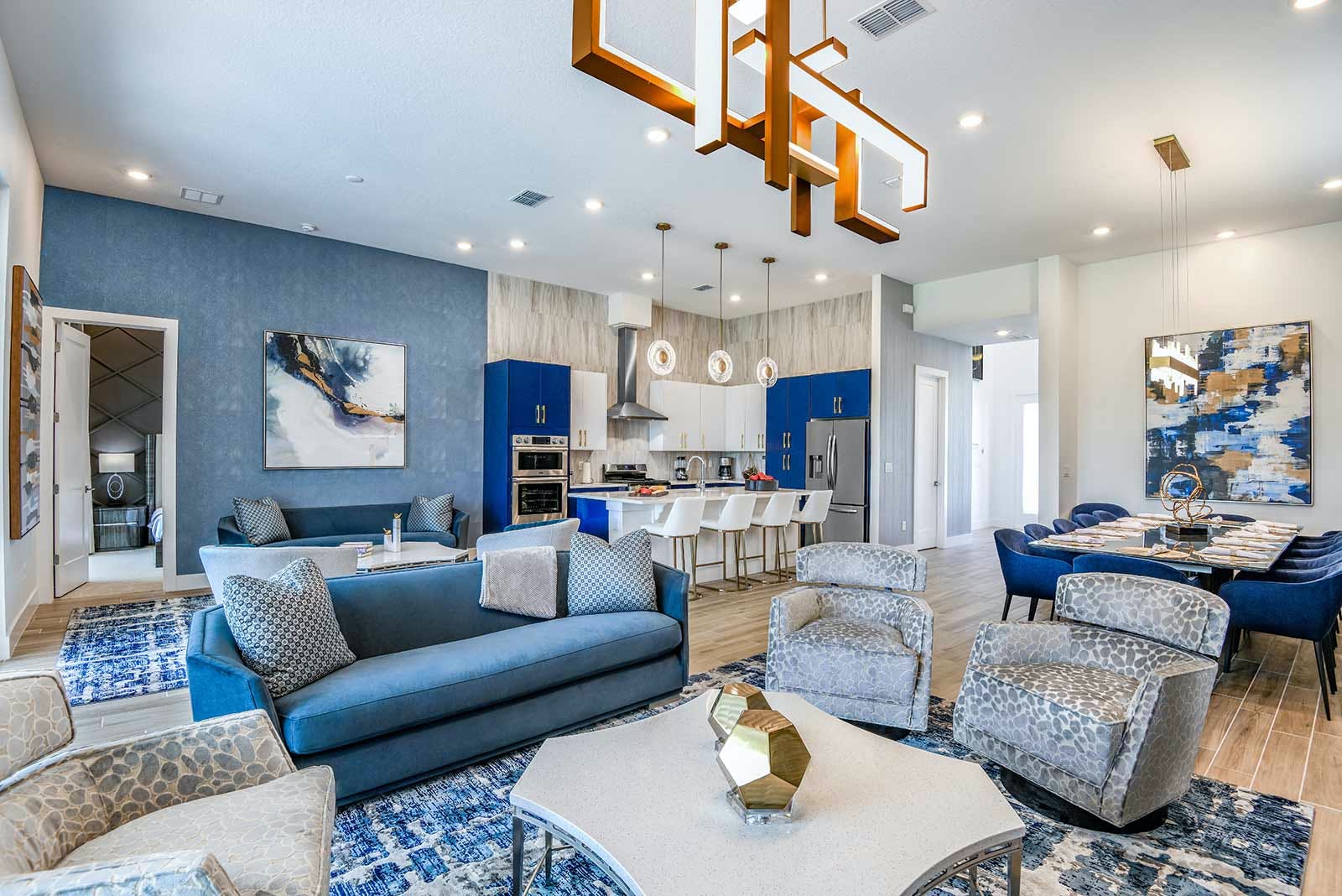 House Swamp Cypress Davenport: Spacious 6-Bedroom Villa with Pool and Gym, Polk County