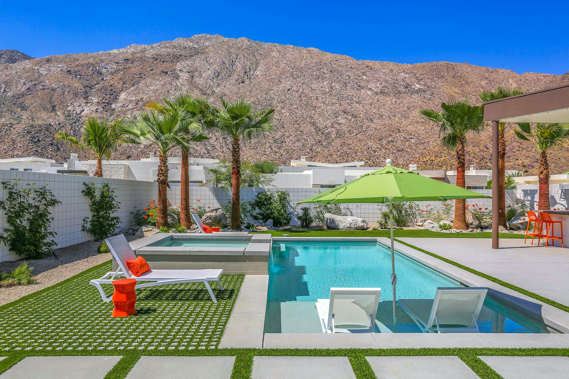 House Tahquitz Palm Springs: Luxury 4-Bedroom Apartment with Pool and Tennis Court, Palm Springs