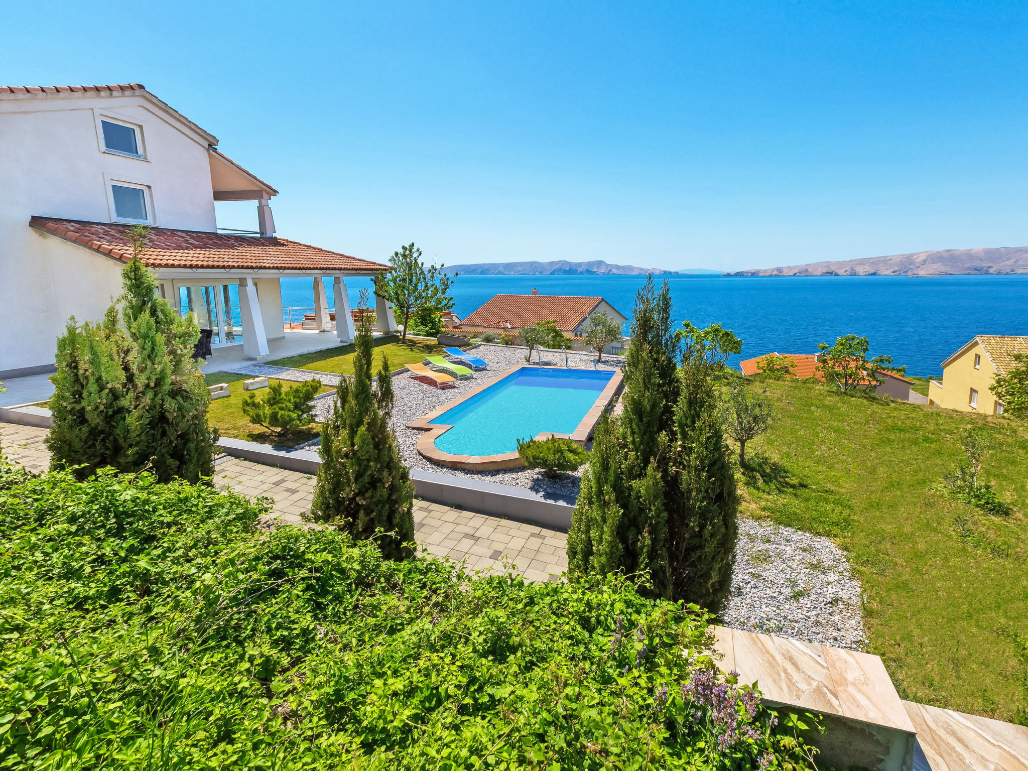 Kuća Bura Senj: Stunning 4-Bedroom Villa with Private Pool and Sea Views in Croatian Coastal Town