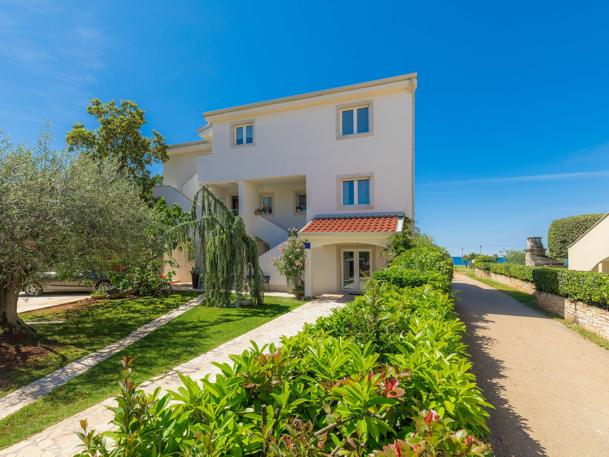 Kuca Buzet Umag: Stunning 3-Bedroom Beachfront Penthouse with Sea Views and Whirlpool in Croatia