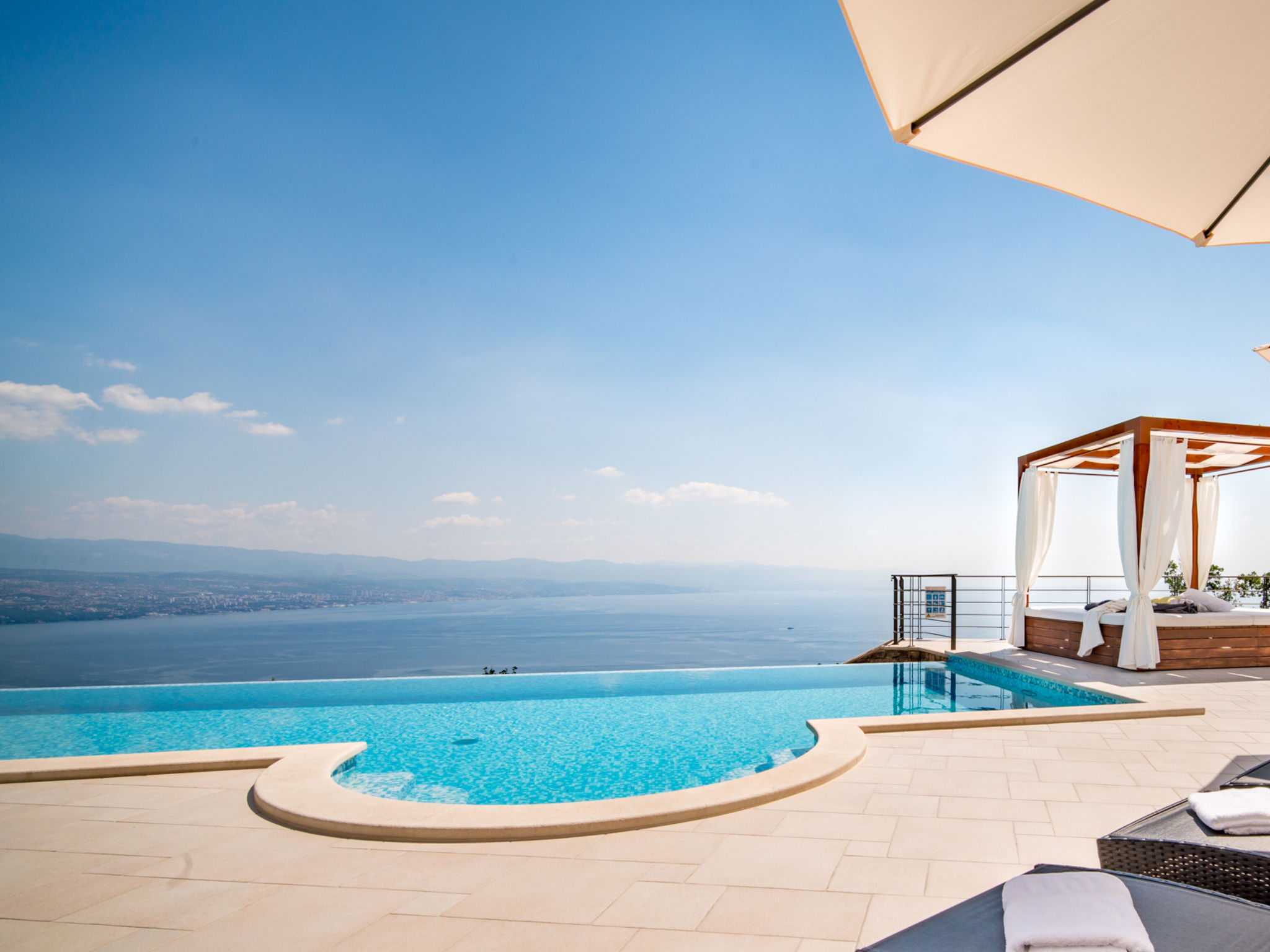 Kuća Dobreć Lovran: Modern 4-Bedroom Villa with Heated Pool Sea Views and Eco Features near Opatija Croatia