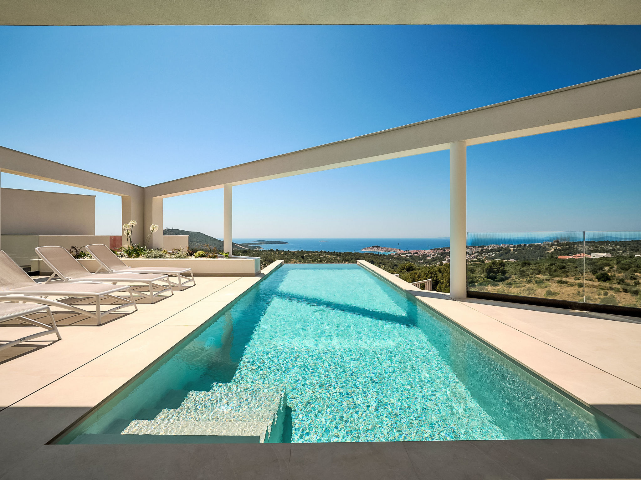 Kuća Kamenjak Primošten: Stunning 6-Bedroom Modern Villa with Private Pool and Hot Tub Near Adriatic Coast