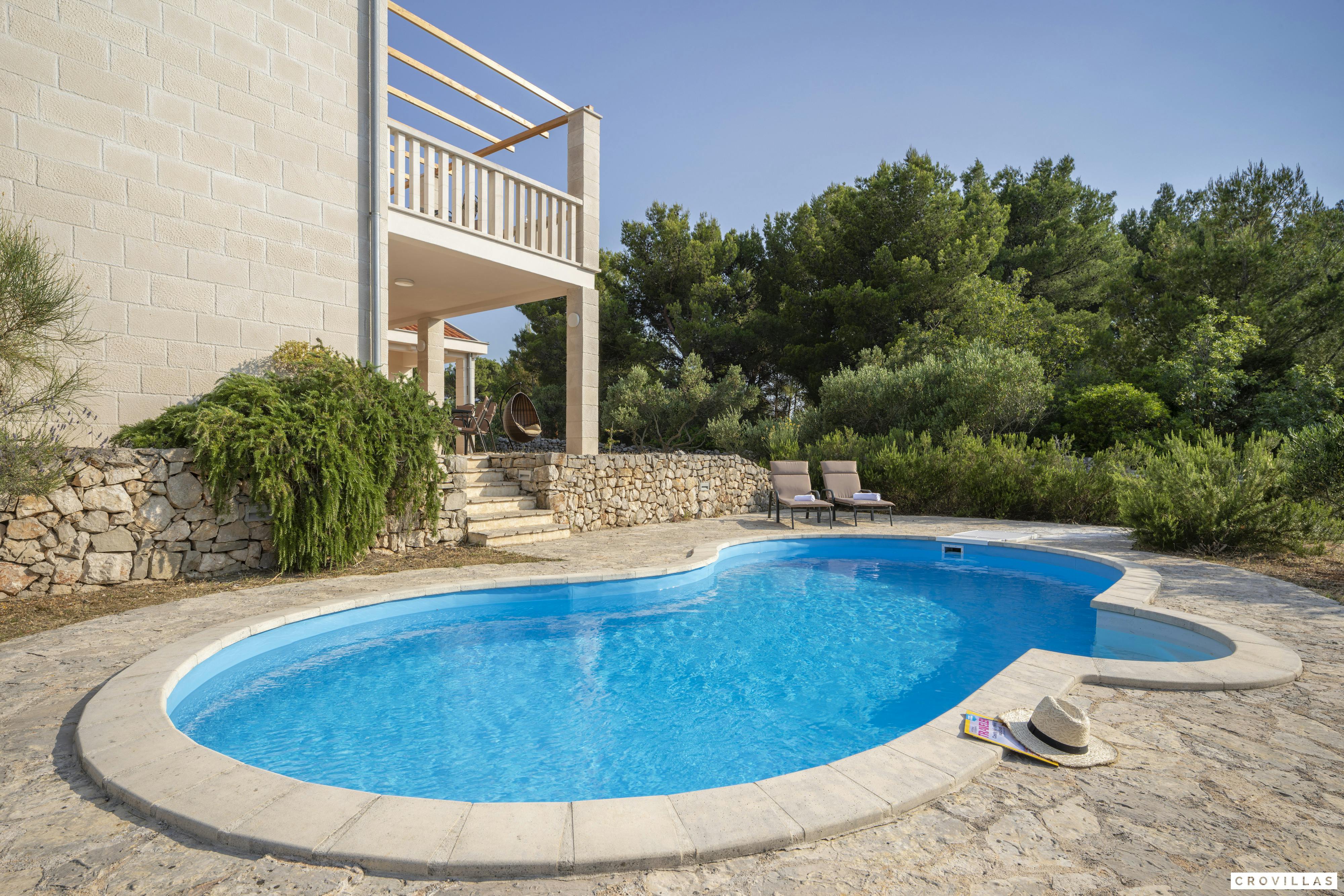 Kuća Marjan Split Split 5: Luxury 4-Bedroom Apartment with Seaview and Pool, Split