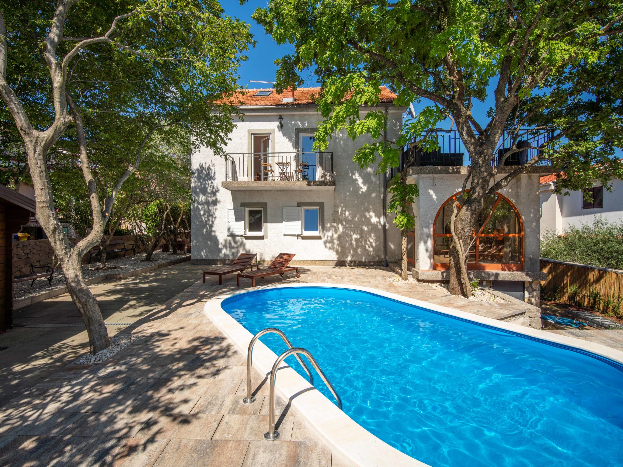 Kuća Opatija Krk: Stunning 6-Bedroom Family Villa with Private Pool and Sea Views on Krk Island Croatia