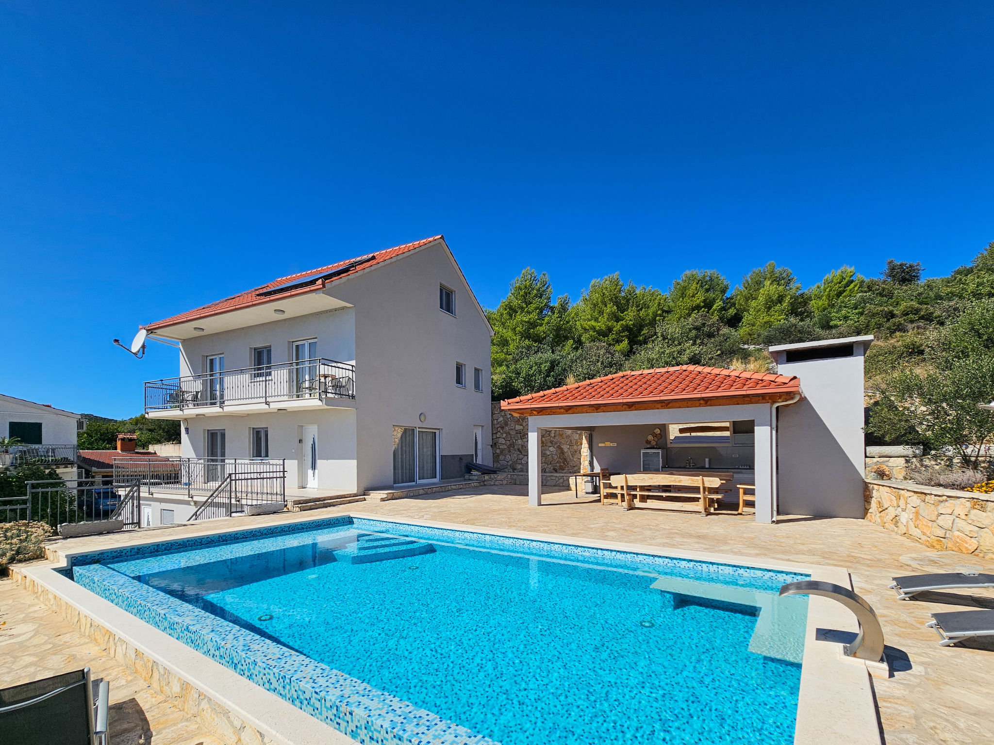Kuca Picigin Trogir: Stunning 5-Bedroom Villa with Private Pool and Sea Views near Historic Trogir Croatia