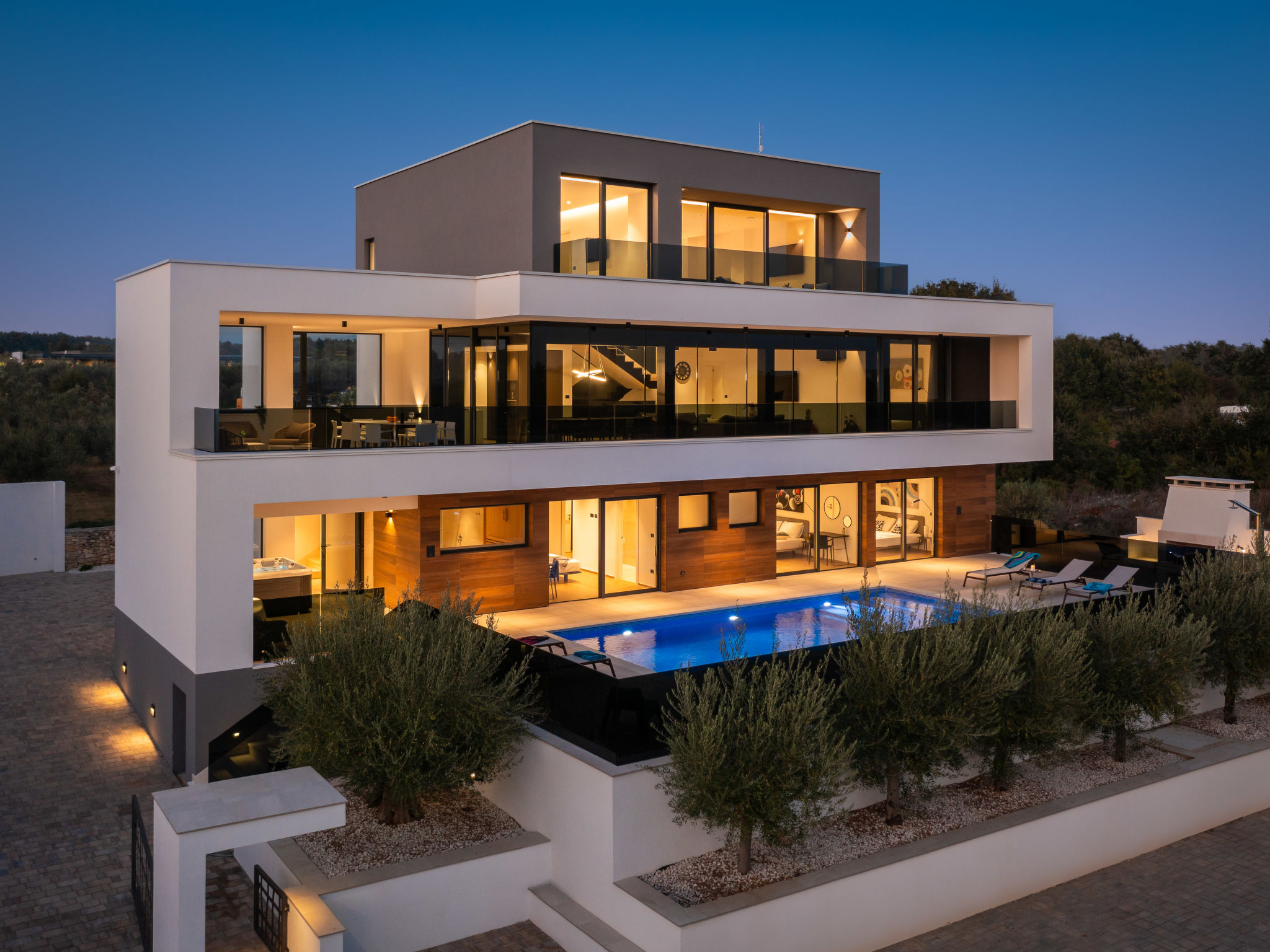 Kuća Salvela Vodnjan Pula: Spectacular 5-Bedroom Modern Villa with Private Pool and Sauna Near Pula