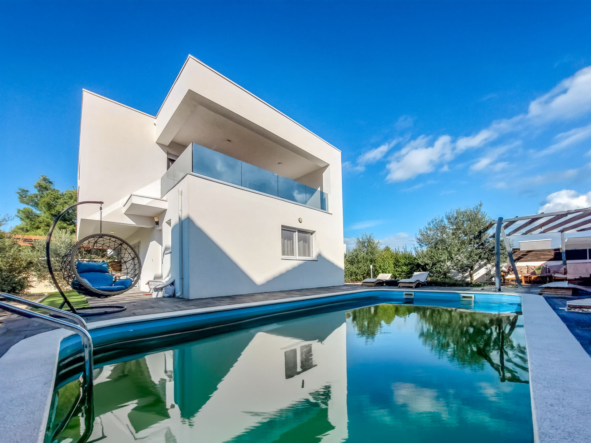 Kuca Srima Vodice: Stunning 4-Bedroom Semi-Detached Villa with Private Pool and Outdoor Shower in Croatia