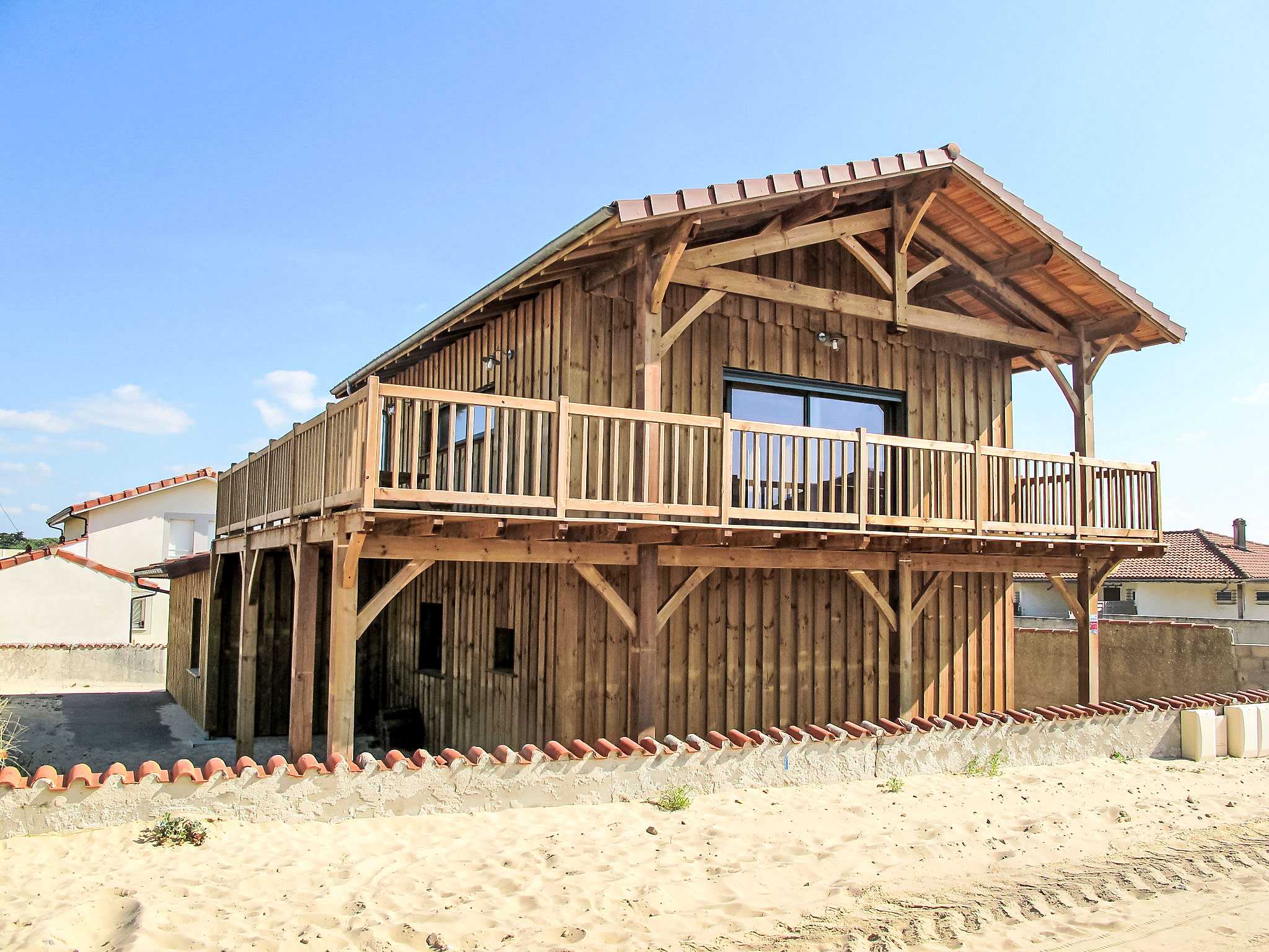 Maison Contis Mimizan: Modern 4-Bedroom Beachfront House with Sea Views and Beach Access in Mimizan France