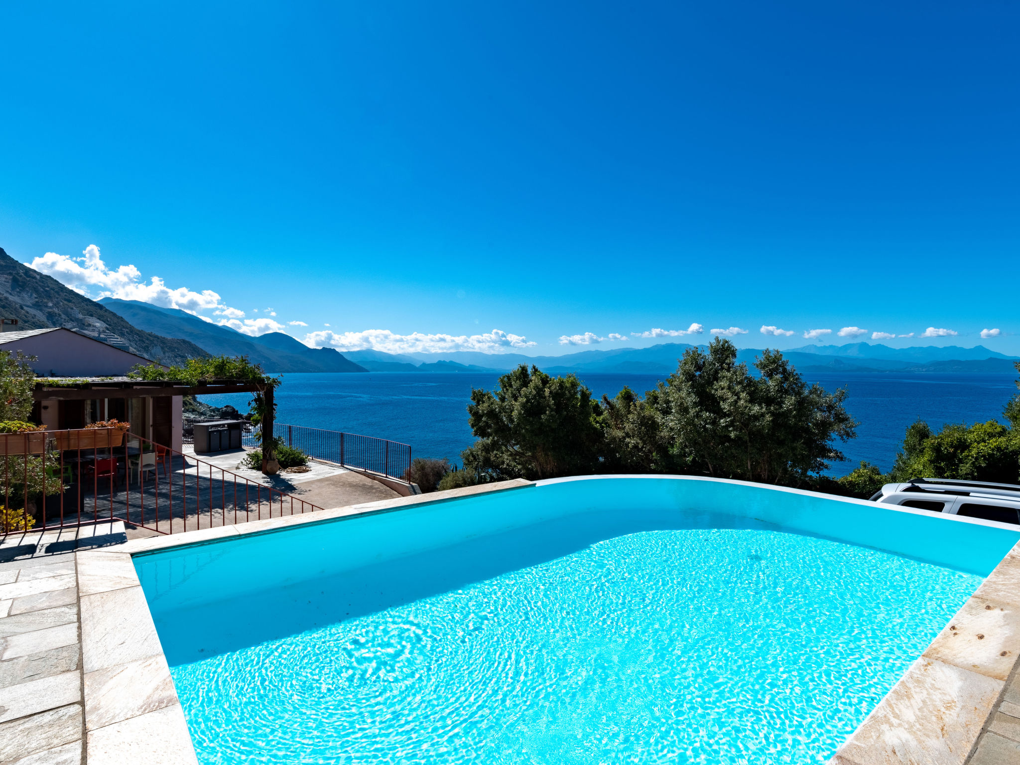 Maison Libecciu Canari: Stunning 3-Bedroom Beachfront Villa with Private Pool and Panoramic Sea Views in Corsica