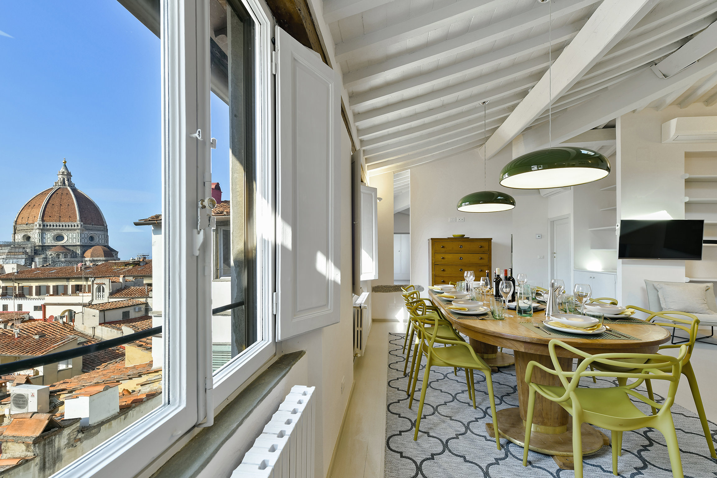 Palazzo Pandolfini Florence: Chic 4-Bedroom Penthouse with Duomo Views, Florence
