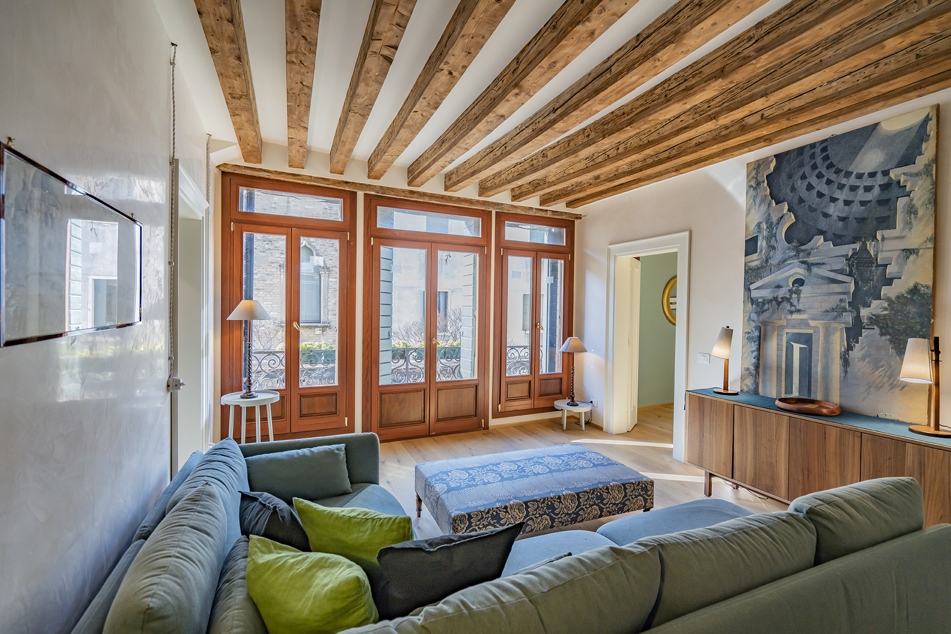 Palazzo Salute Venezia: Luxury 2-Bedroom Apartment with Seaview and Air-Con, Venice San Marco