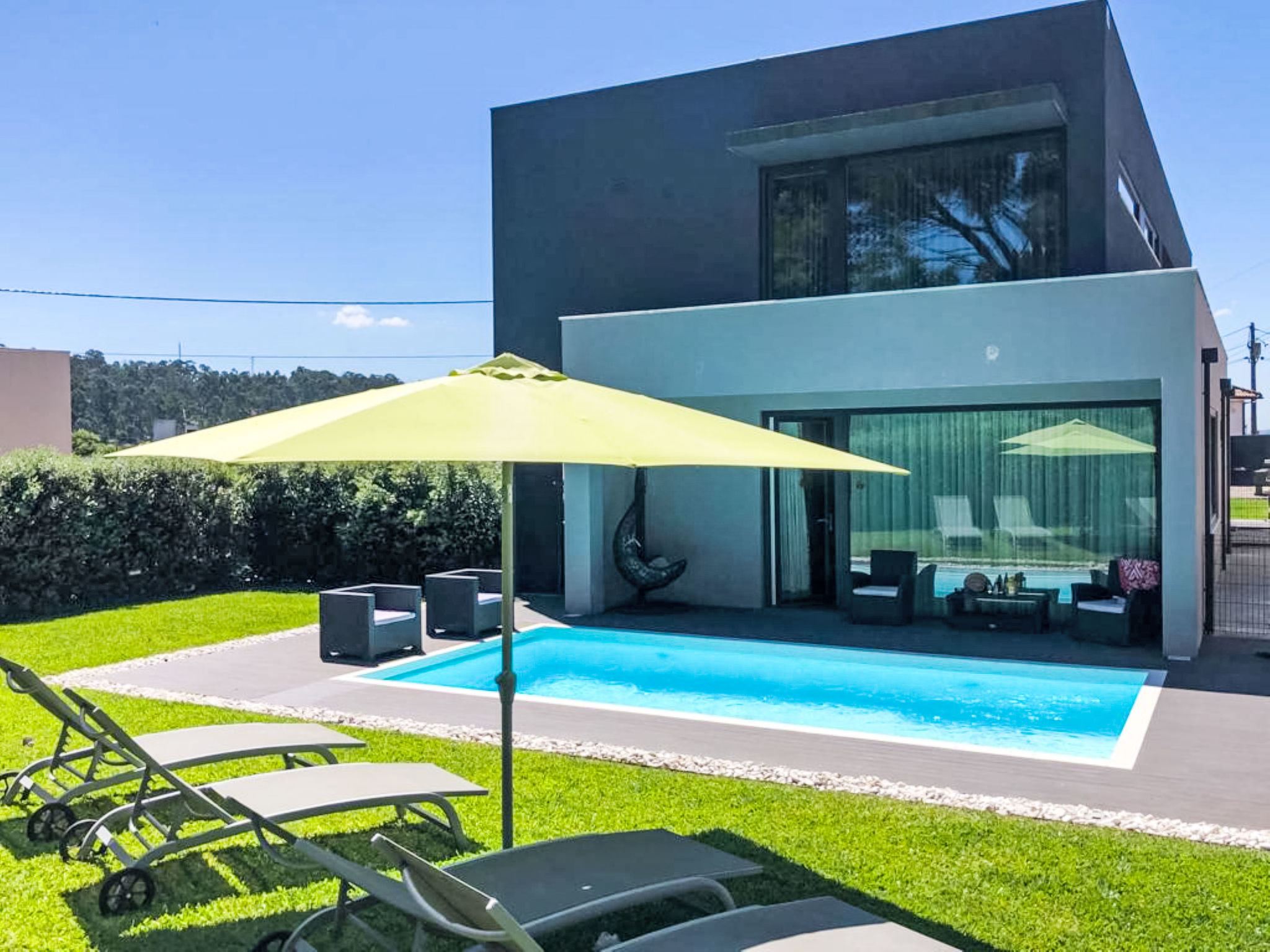 Quinta Minhota Viana: Stunning 4-Bedroom Modern Villa with Private Pool and Mountain Views in Northern Portugal