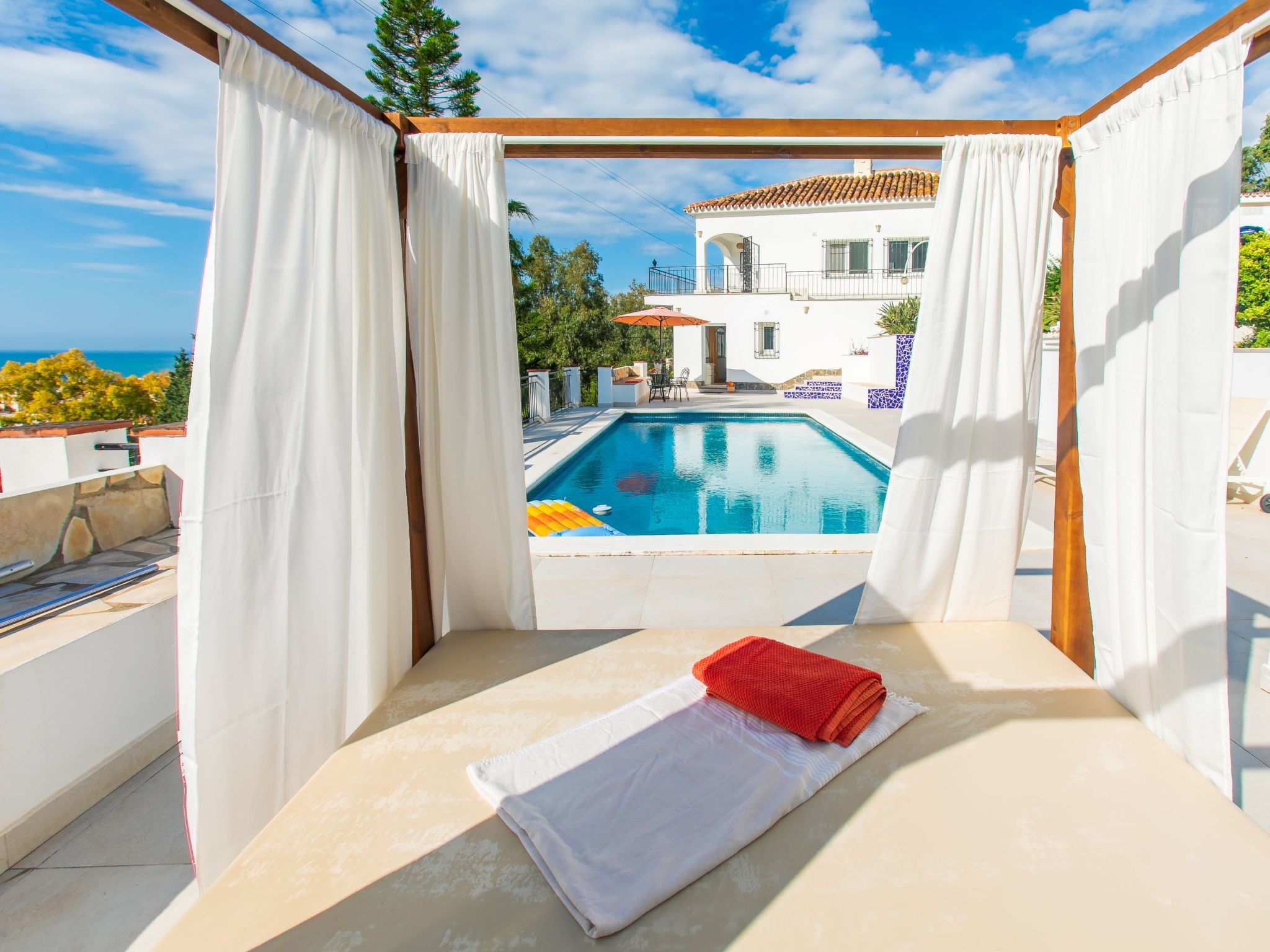 Villa Almenara Benajarafe: Stunning 4-Bedroom Modern Villa with Private Pool and Dual Sea Mountain Views